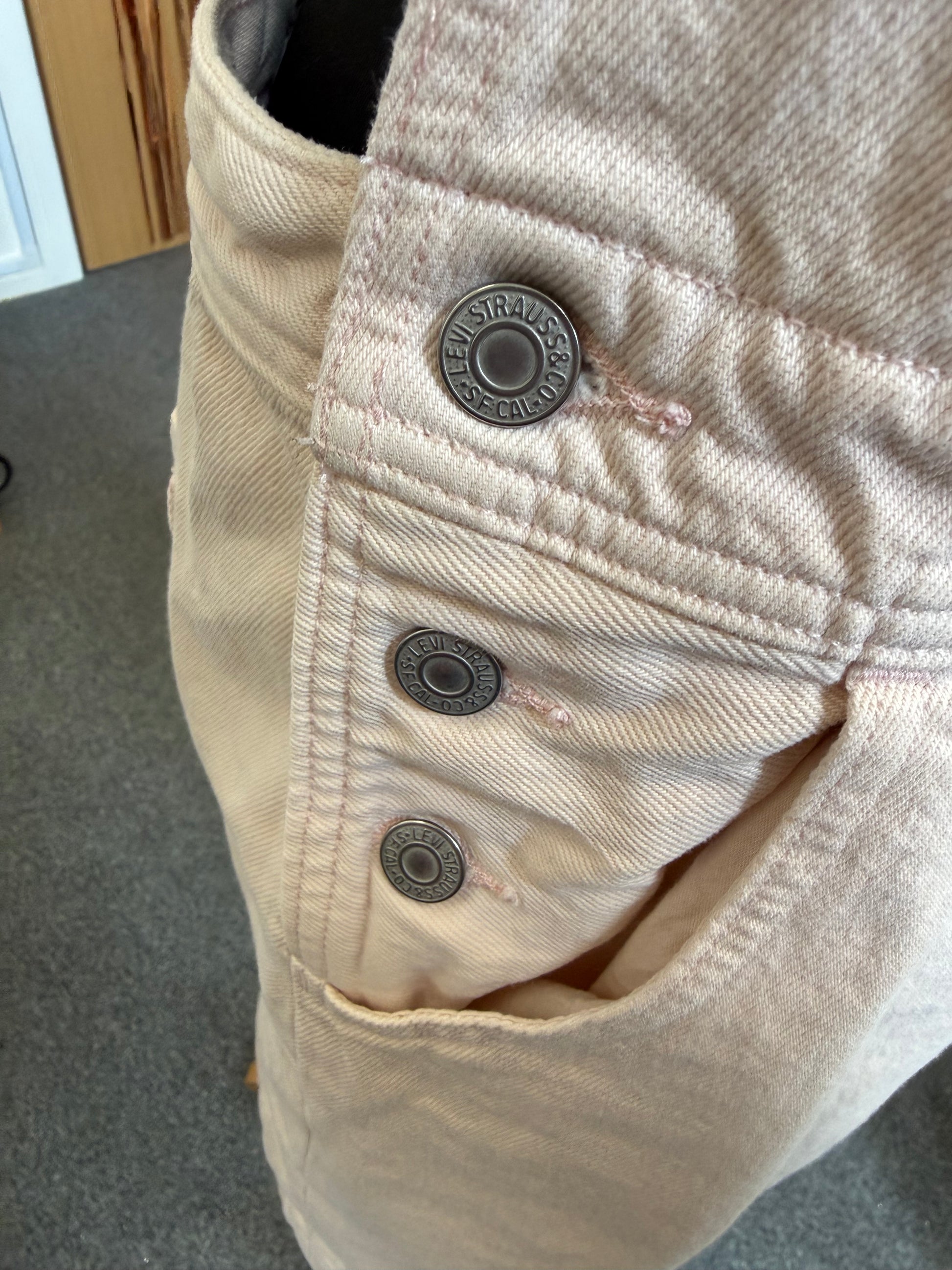 Levi’s pale pink dungaree dress