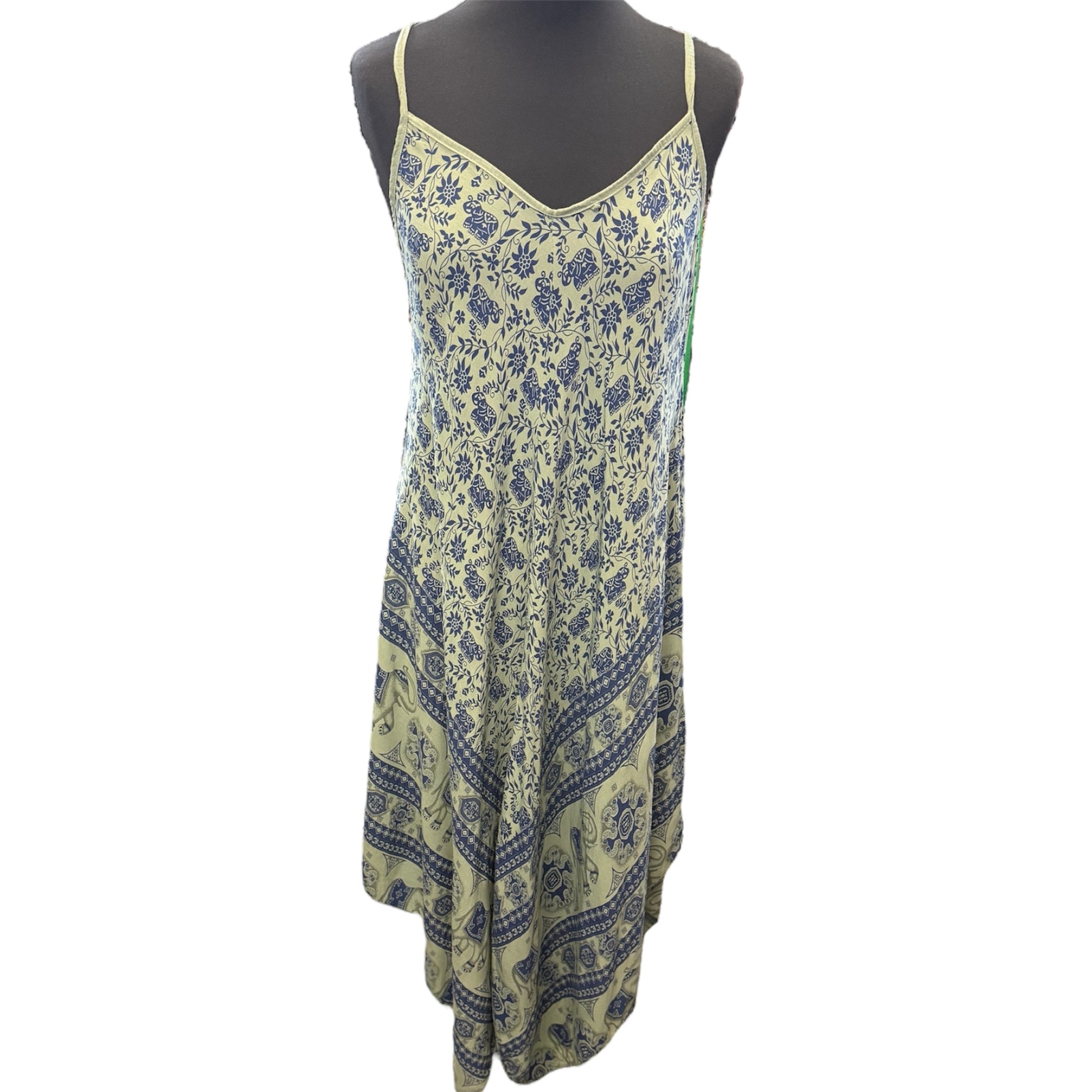 Elephant print loose fitting dress