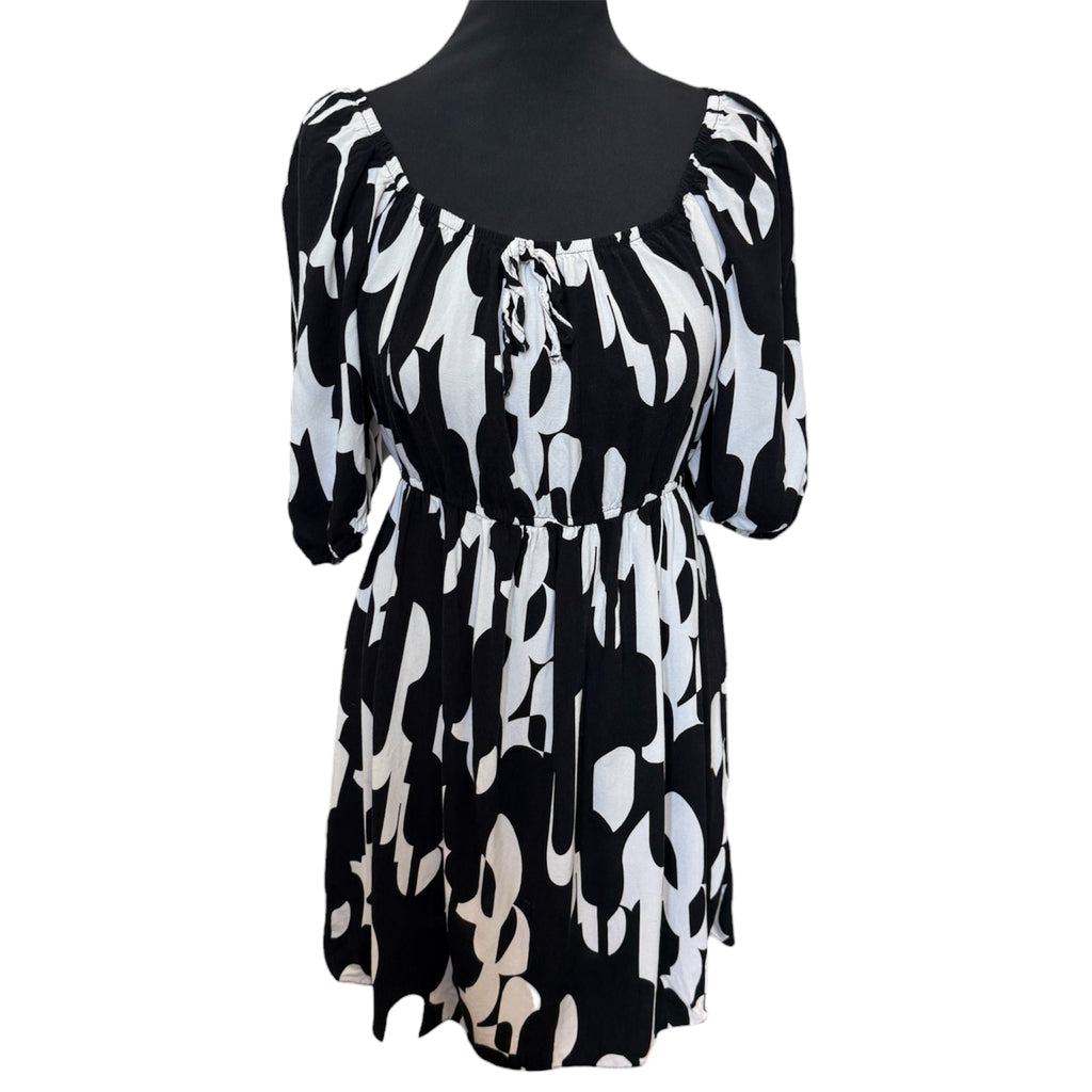 George black and white print dress