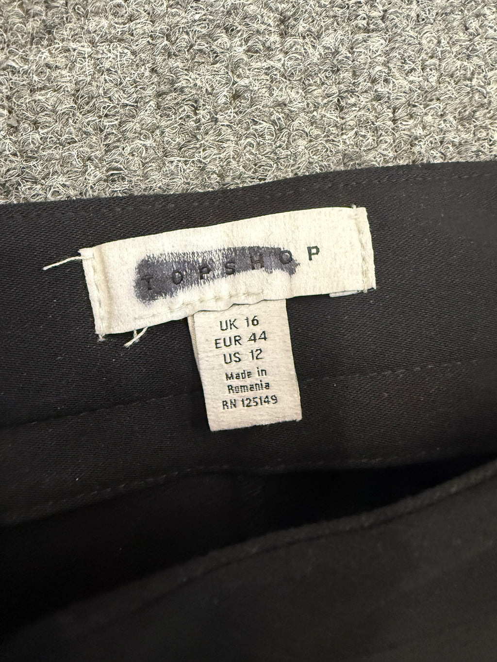 Topshop diamanté detail wide leg trousers