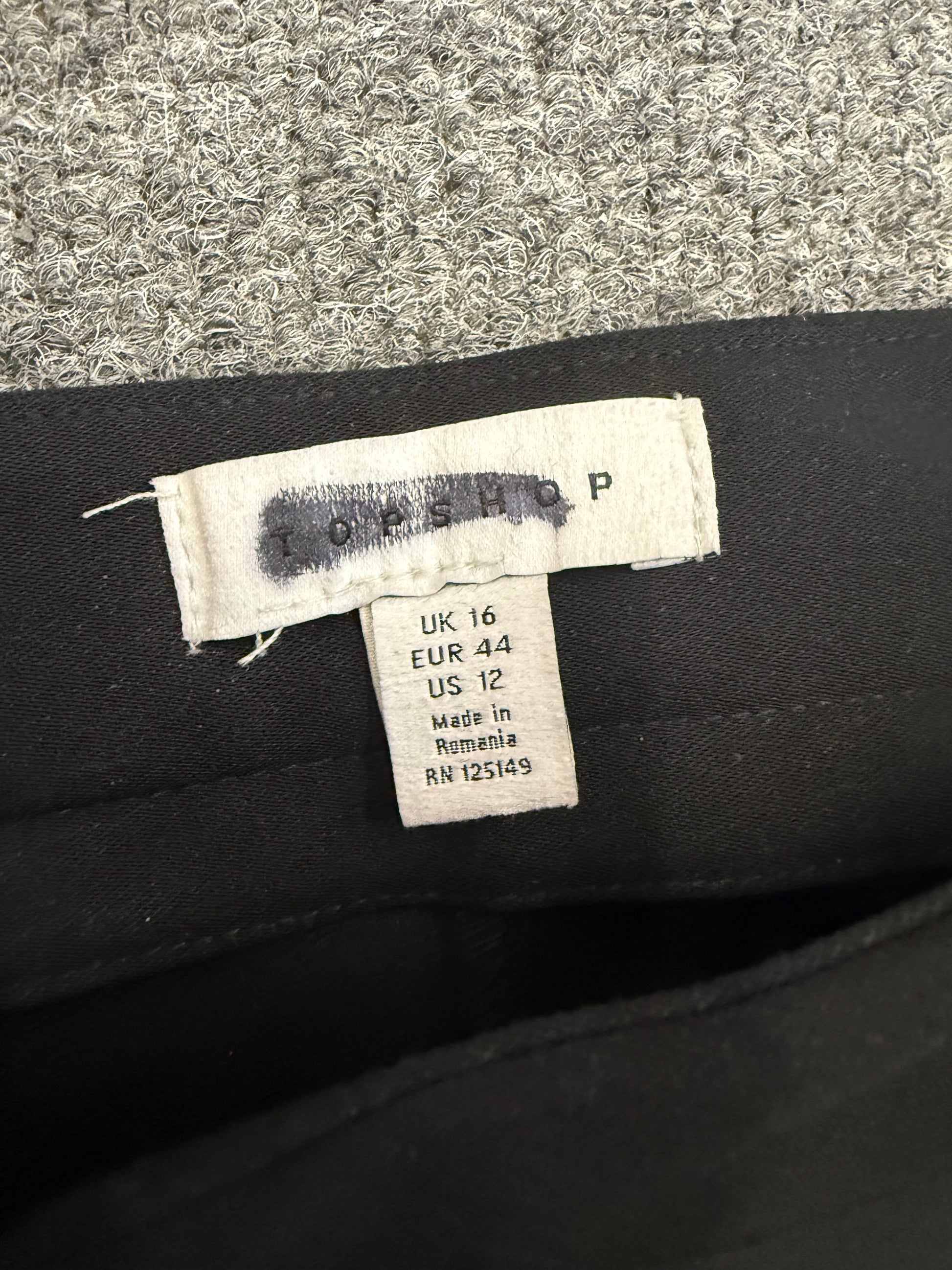 Topshop diamanté detail wide leg trousers