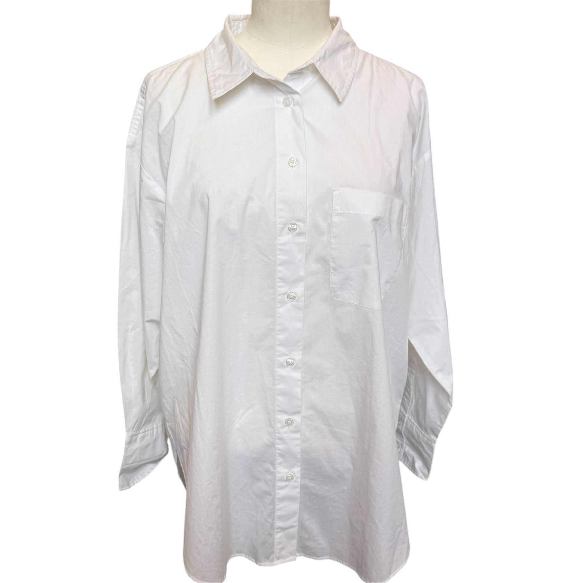 New Look white oversize shirt