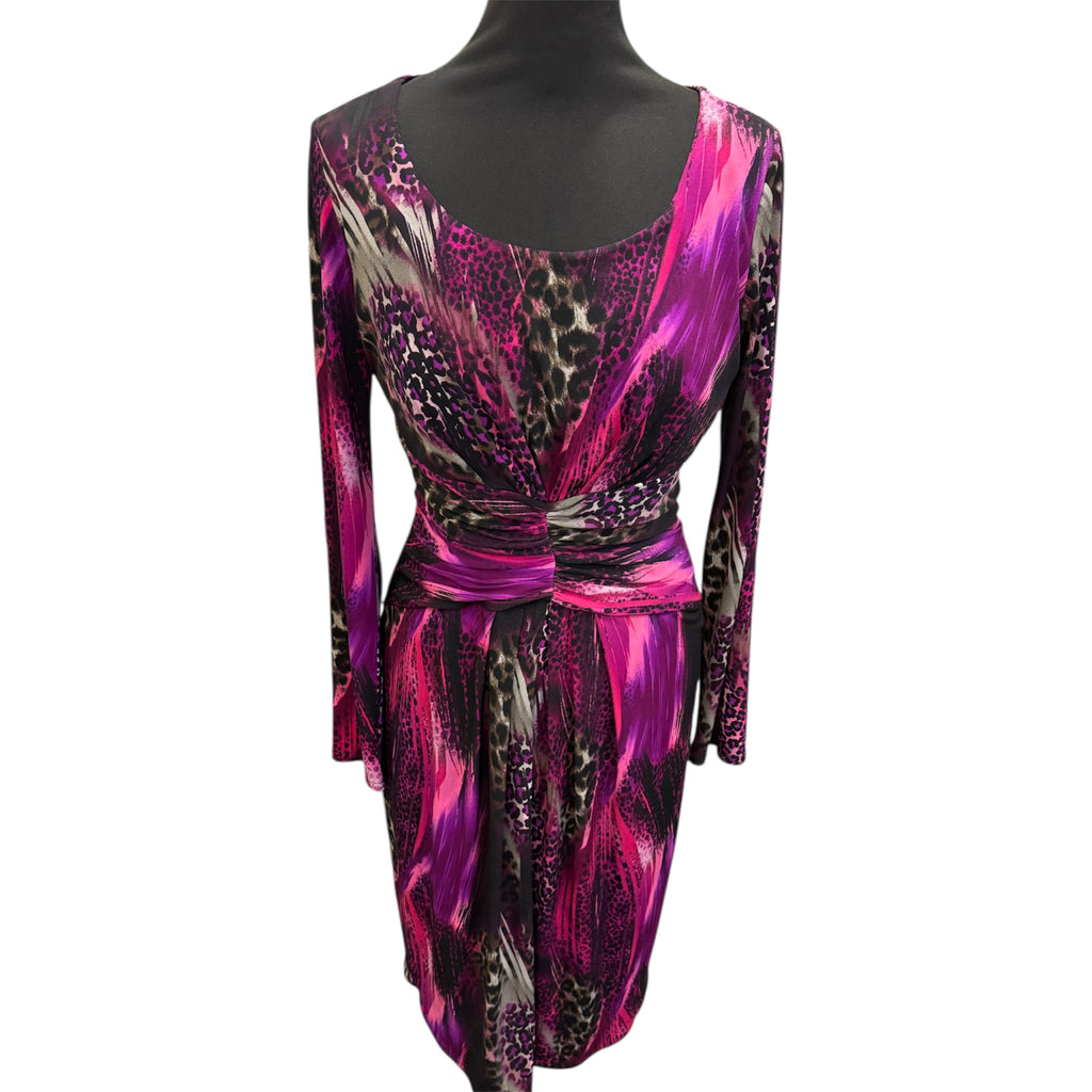 Michaela Louisa animal print long sleeved dress