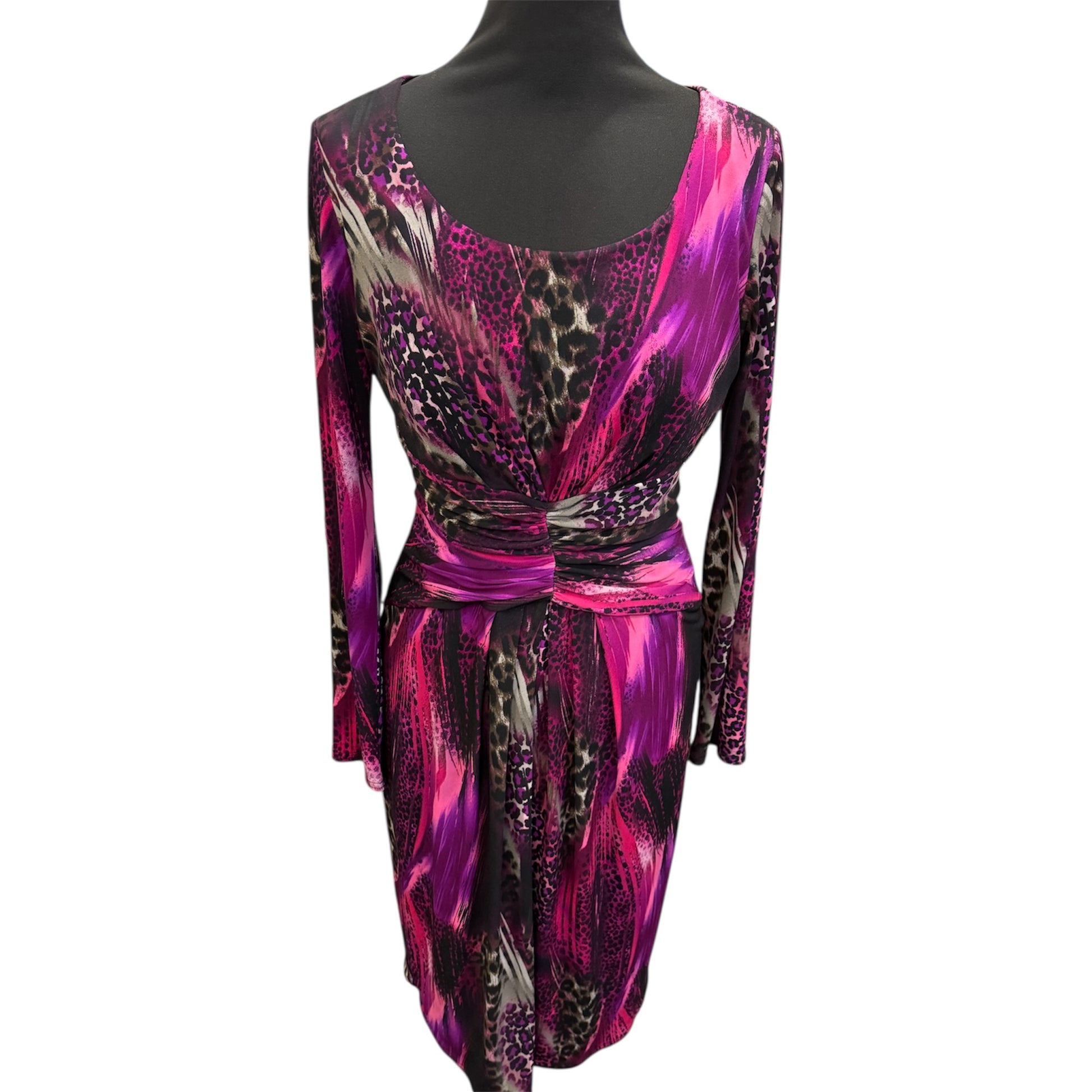 Michaela Louisa animal print long sleeved dress