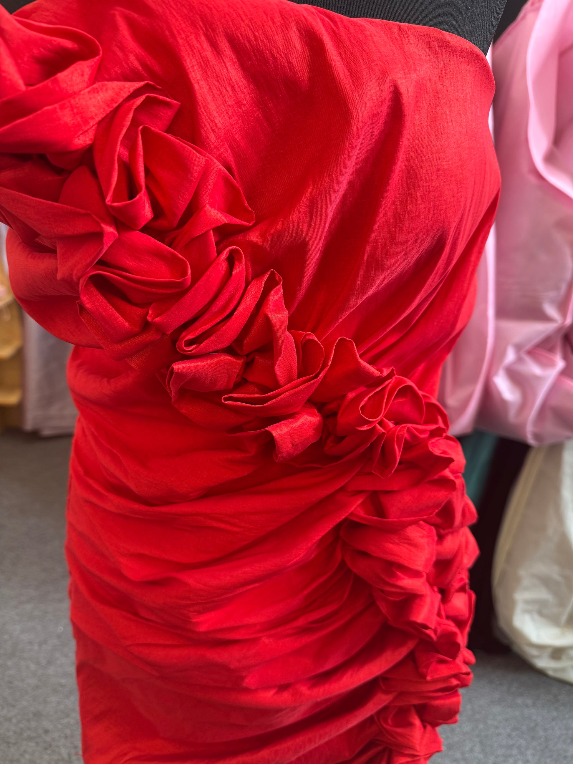 Prom Idol strapless ruffle mini occasion dress