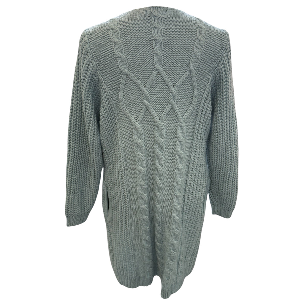 Cotton Traders cable knit detail longline cardigan