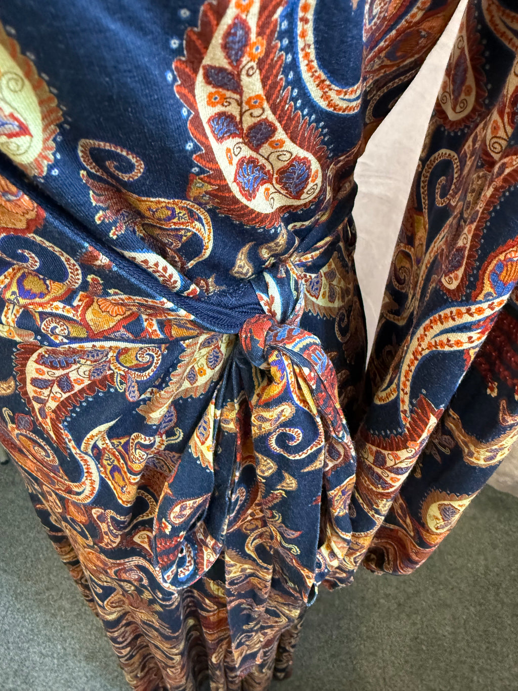 Joe Browns paisley print wrap maxi dress