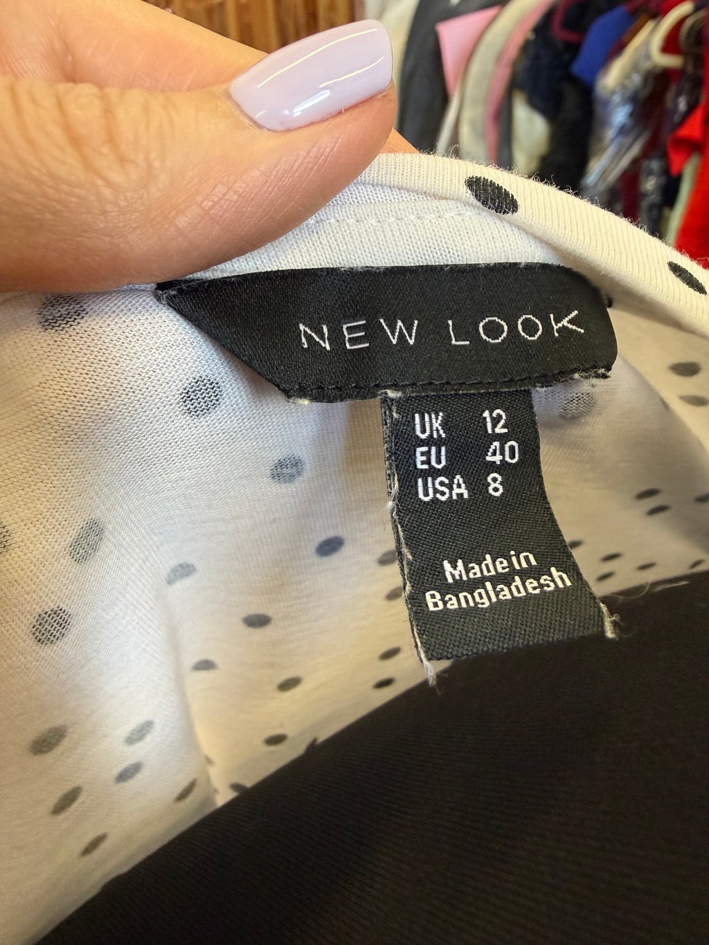 New Look spot pouffe sleeve tee