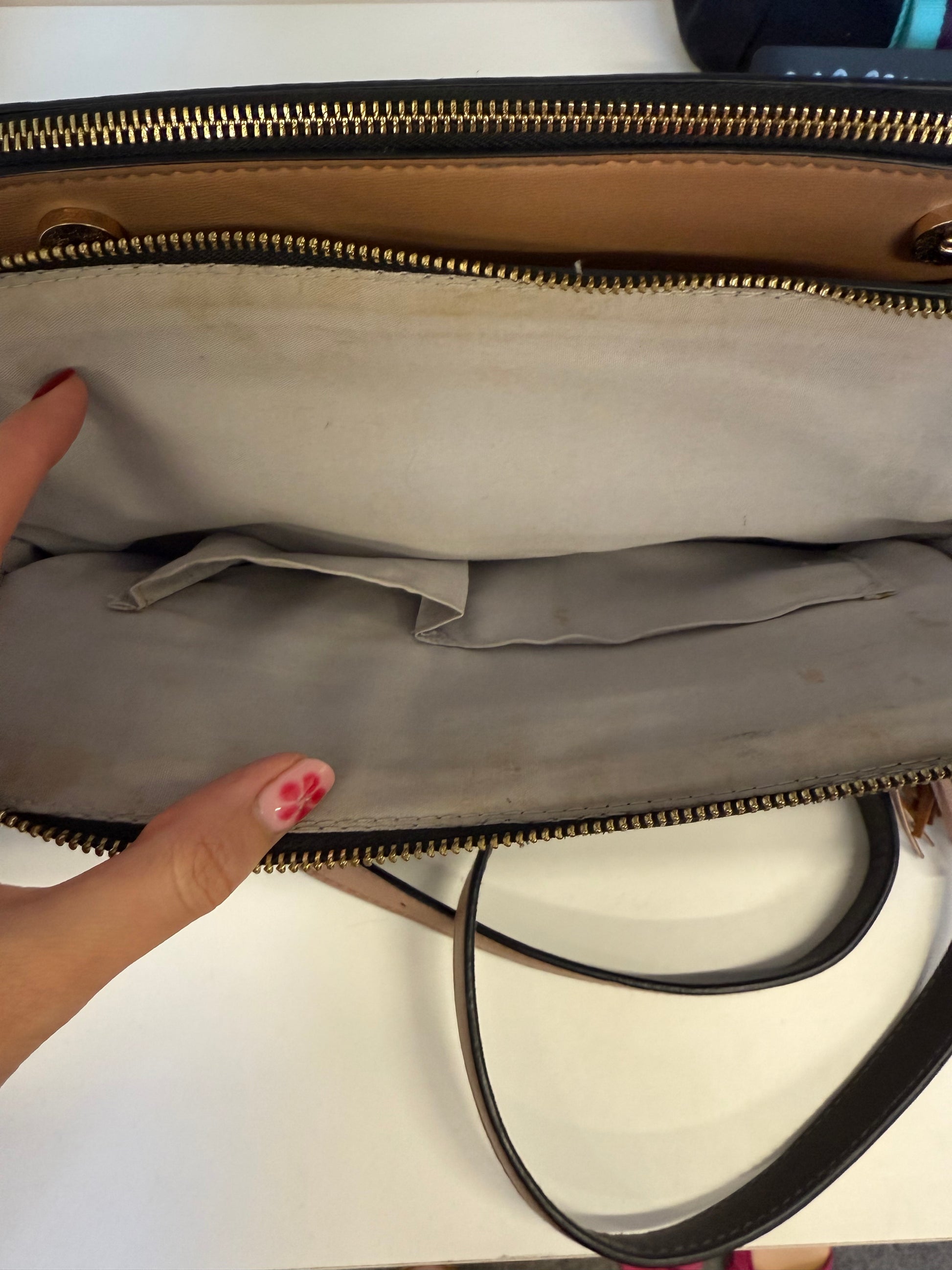 River Island grey tassel bag