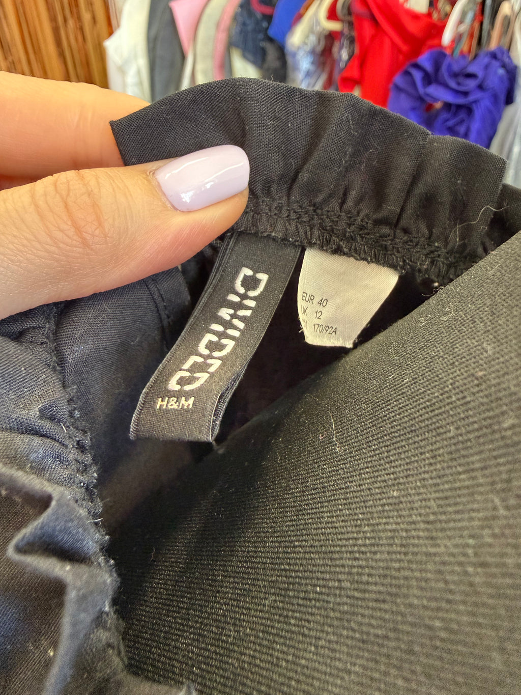 H&M cropped pouffe sleeve high neck top