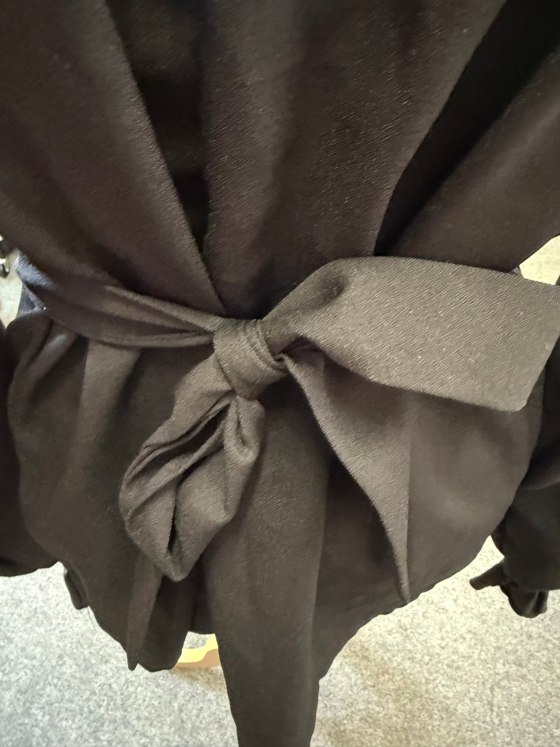 Boohoo long sleeve belted top