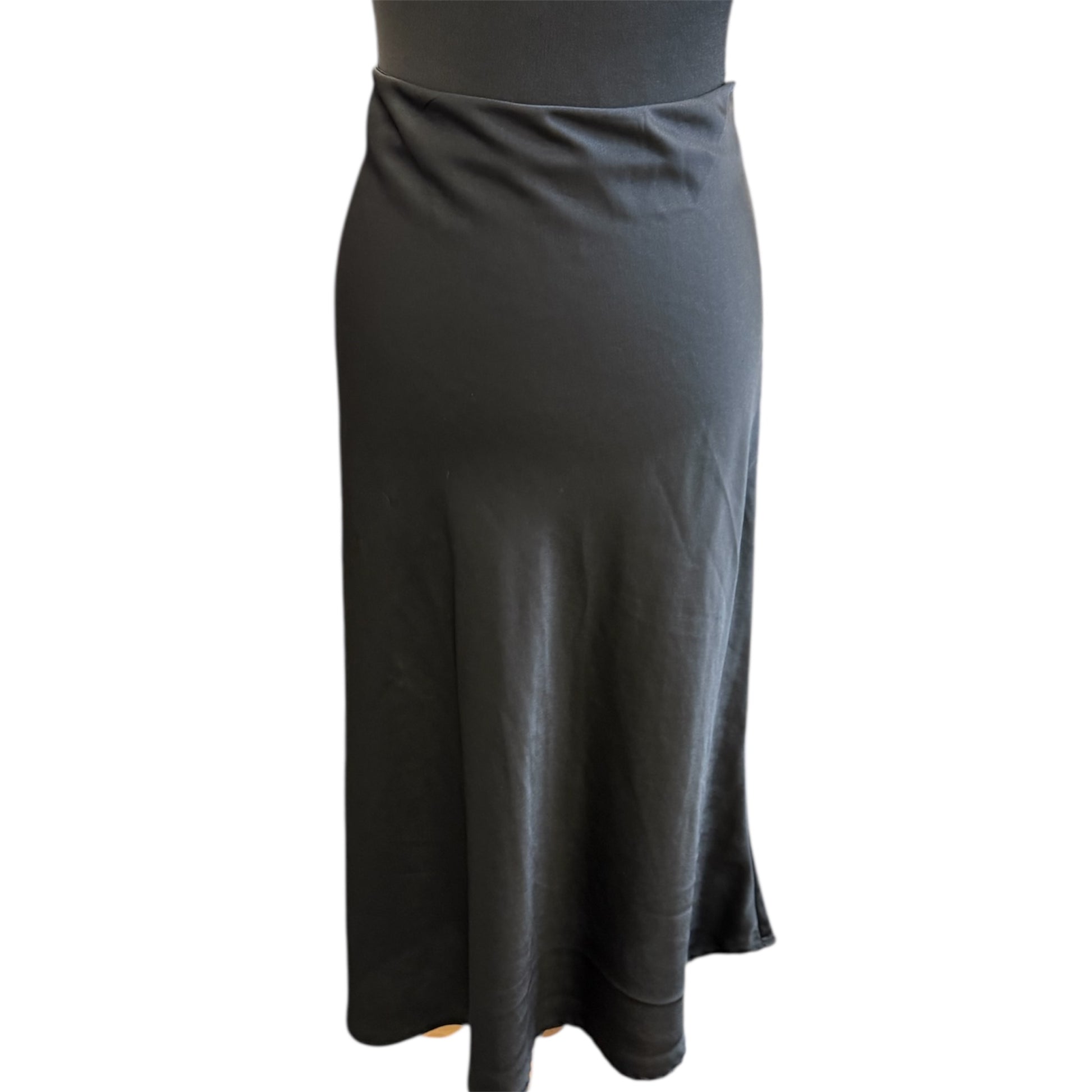 Boohoo black maxi skirt