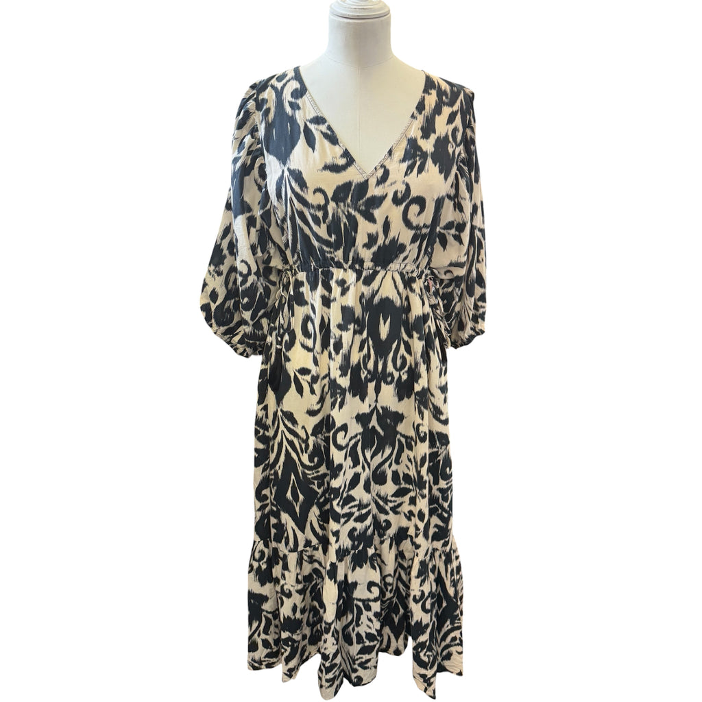 Matalan tassle middle pouffe sleeve maxi dress