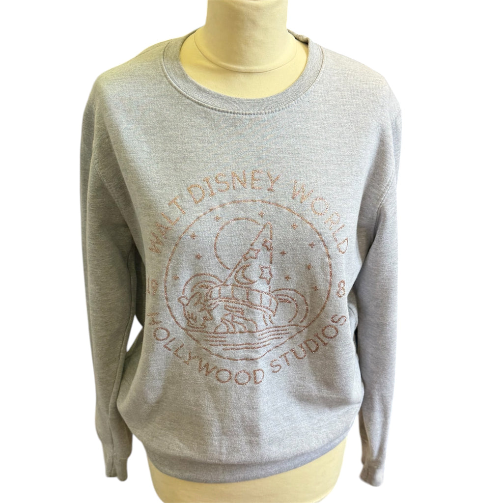 Disney rose gold print sweatshirt