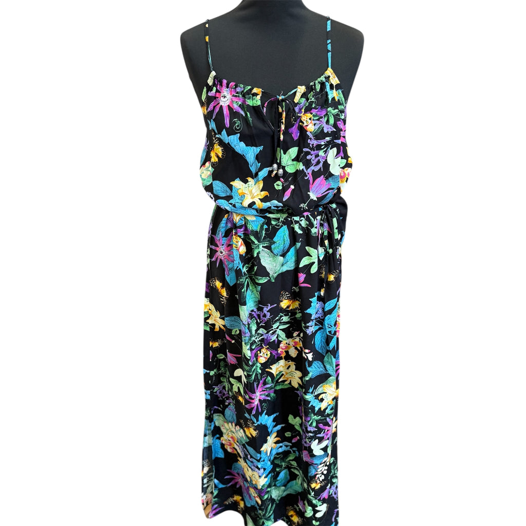 M&S floral strappy maxi dress