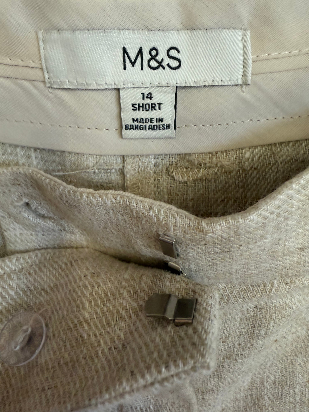 M&S beige waistcoat and trouser co-ord