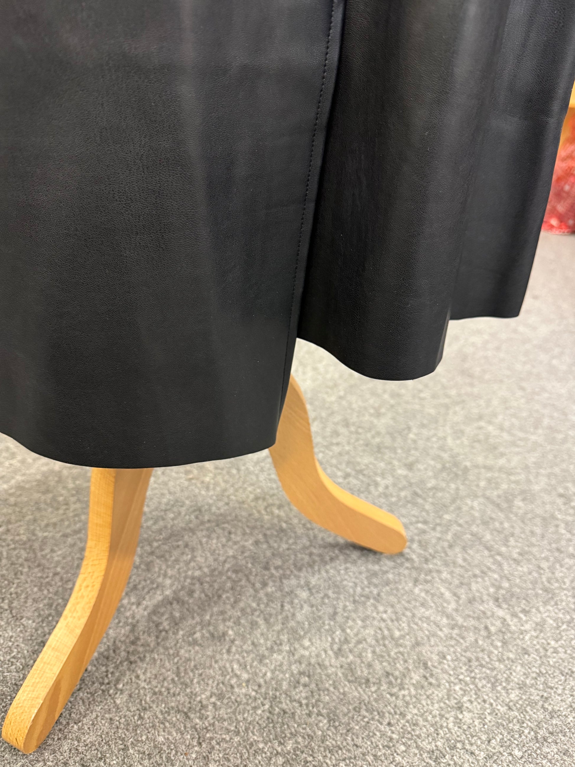 Next faux leather a-line skirt