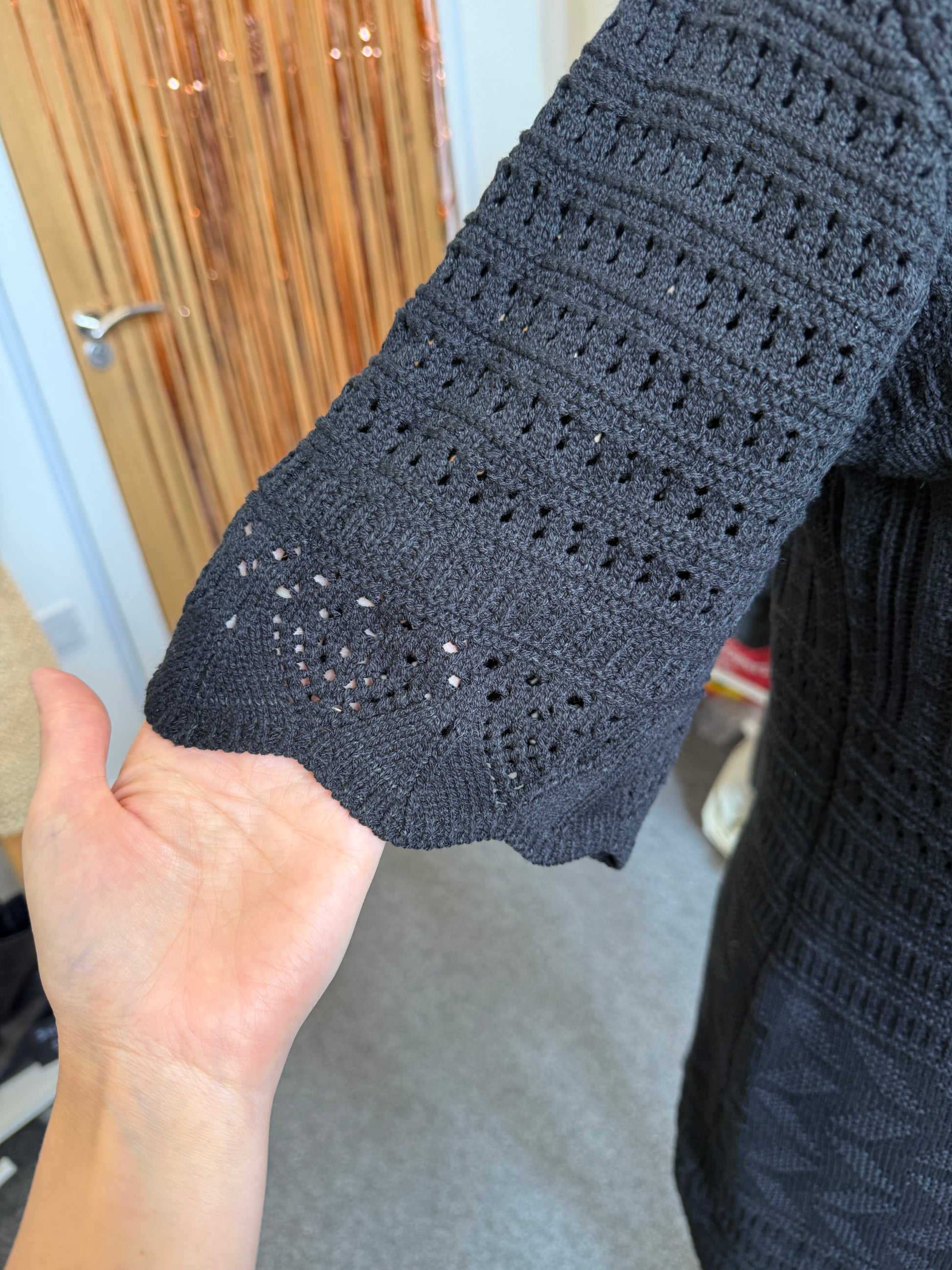 Friends Like These black crochet dress