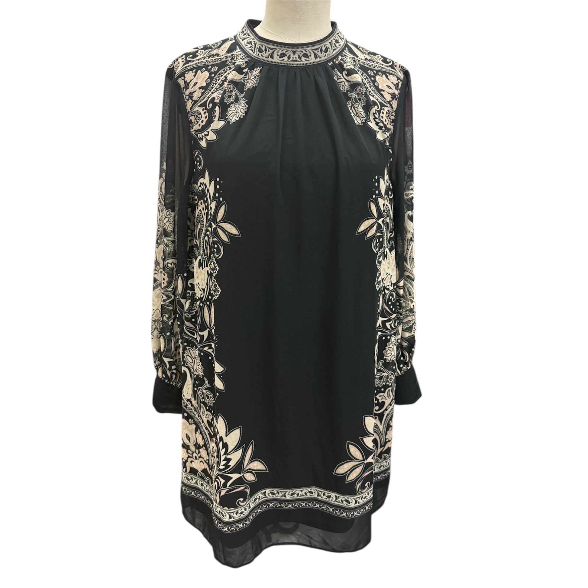 Lipsy high neck lined long sleeve mini dress