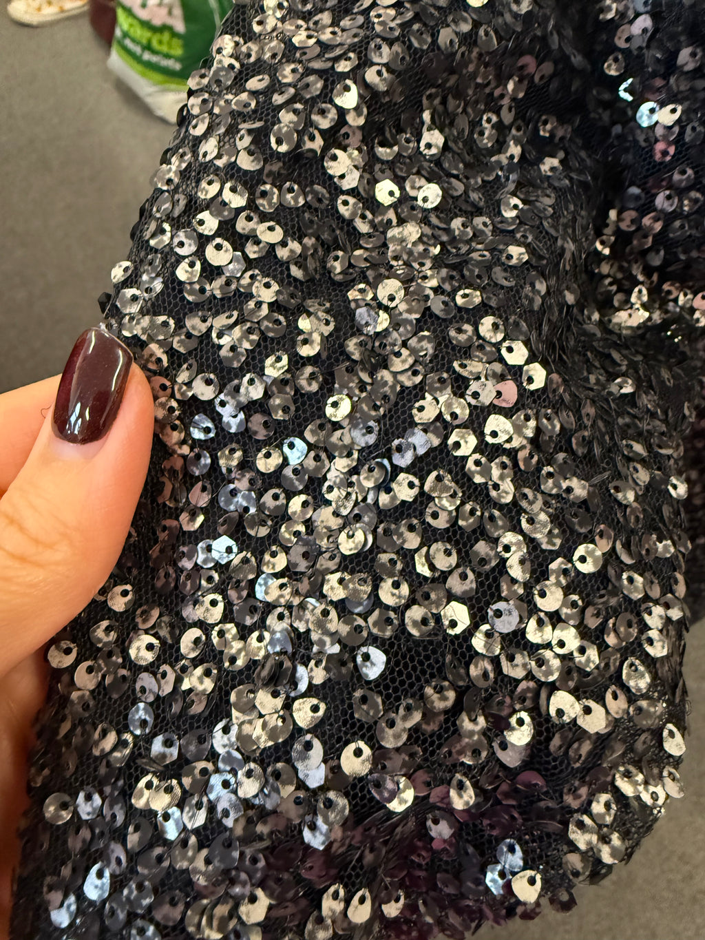 Kelly Brook sequin scoop back mini dress