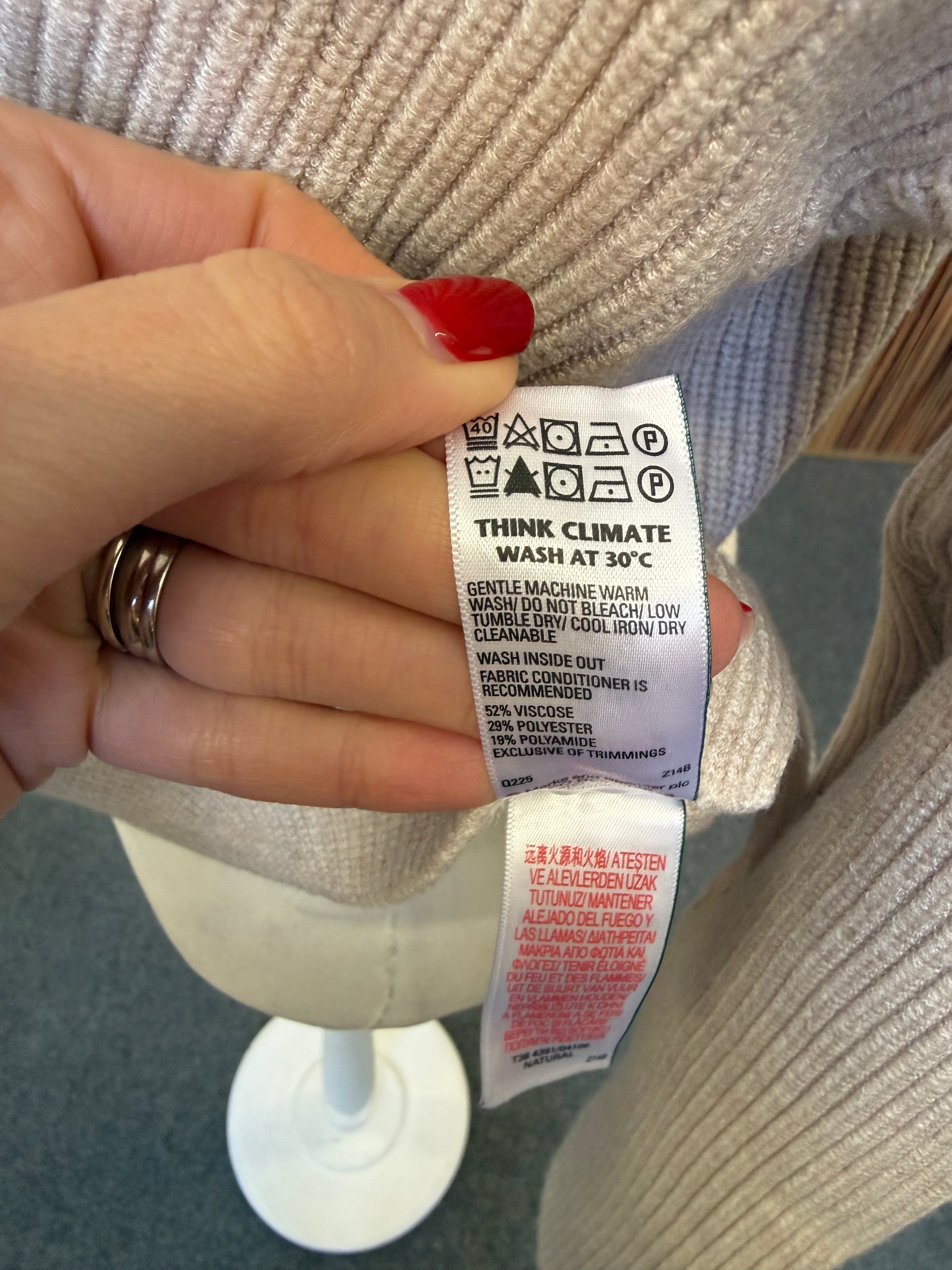 M&S cream knit jumper