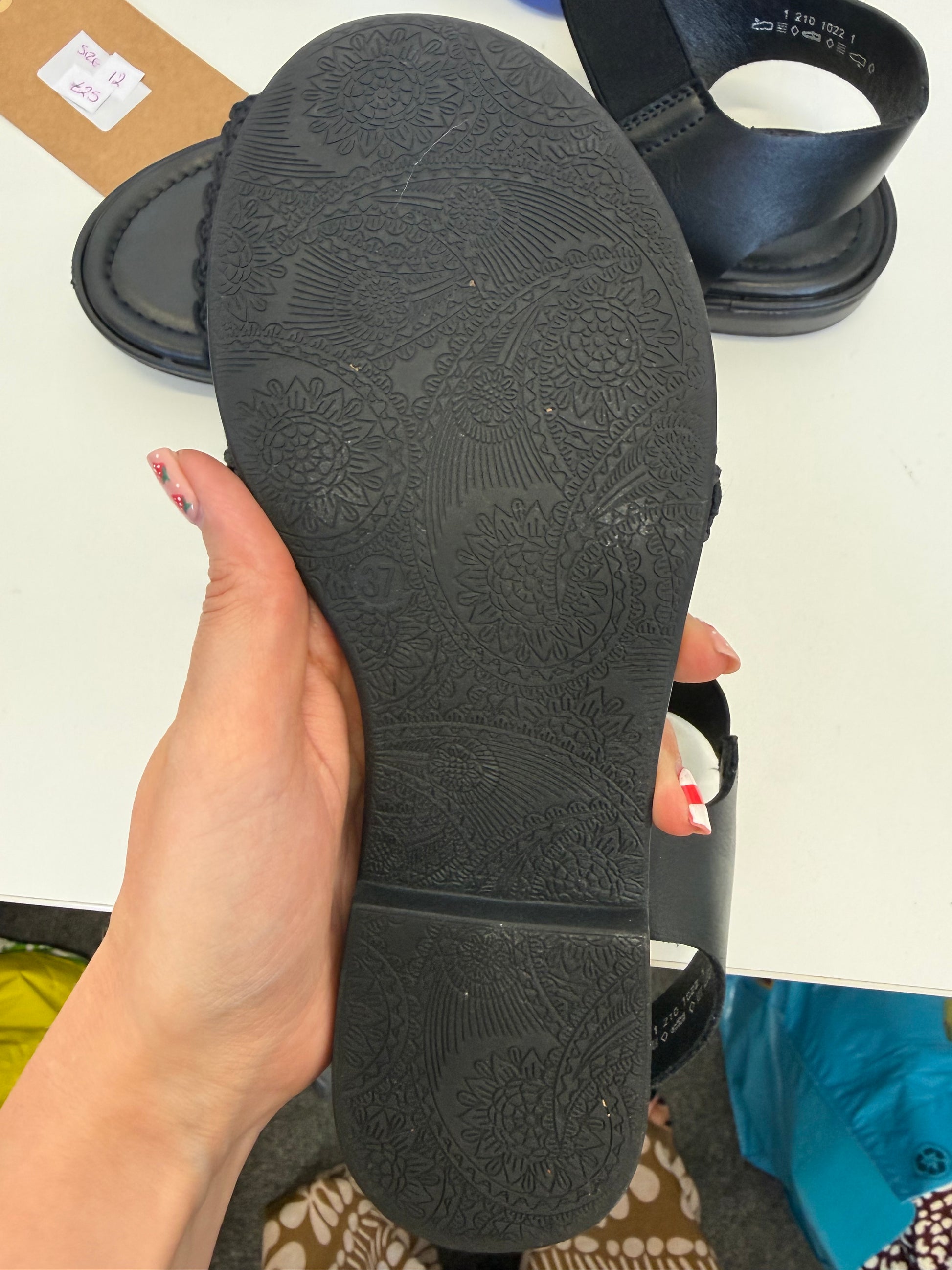 Graceland black ankle strap sandals