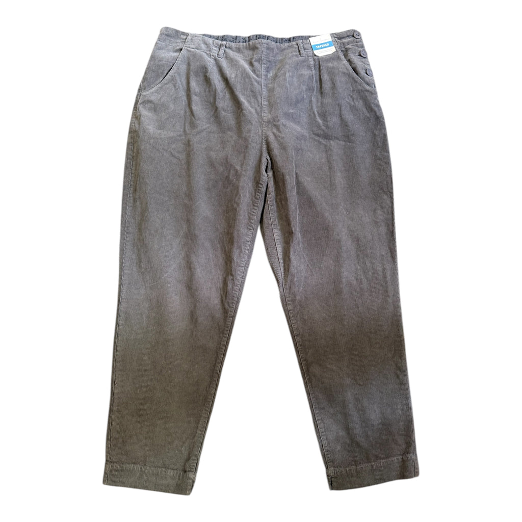 Seasalt grey cord tapered trousers