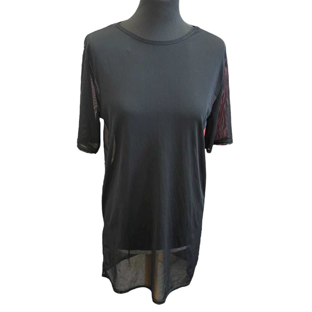 I Saw It First sheer longline tee