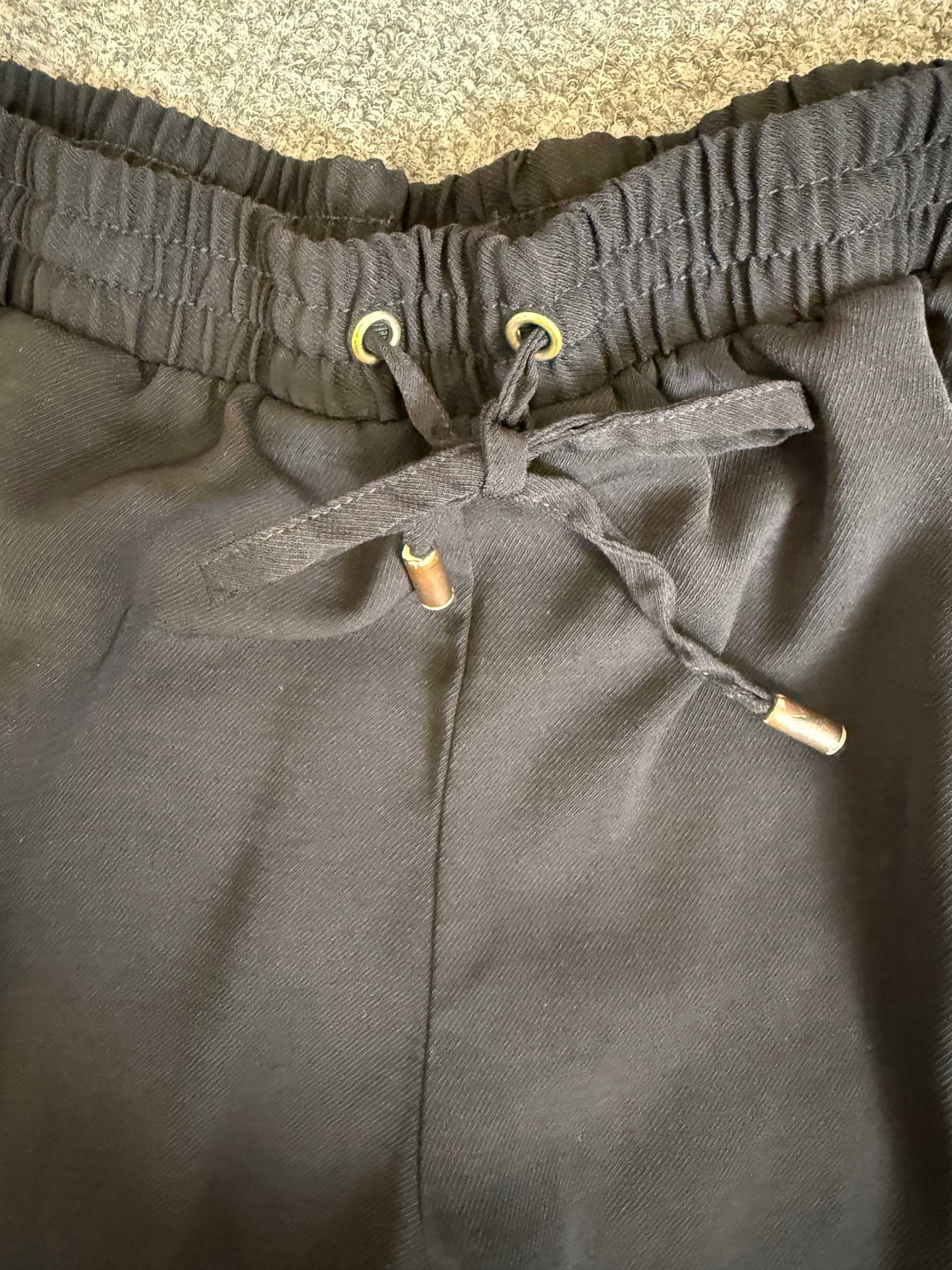 Papaya black cuff bottom trousers