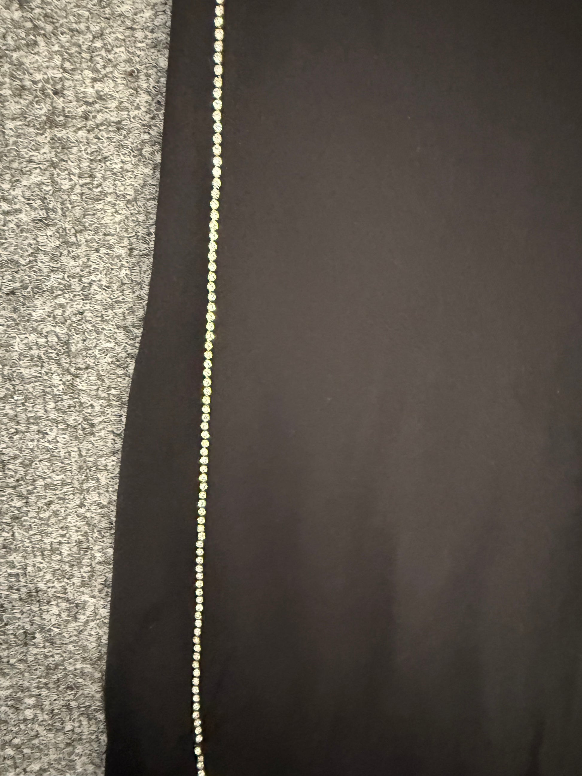 Topshop diamanté detail wide leg trousers