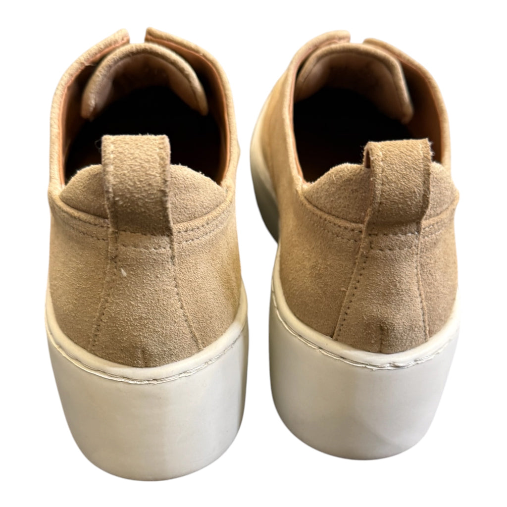 Next beige suede platform shoes