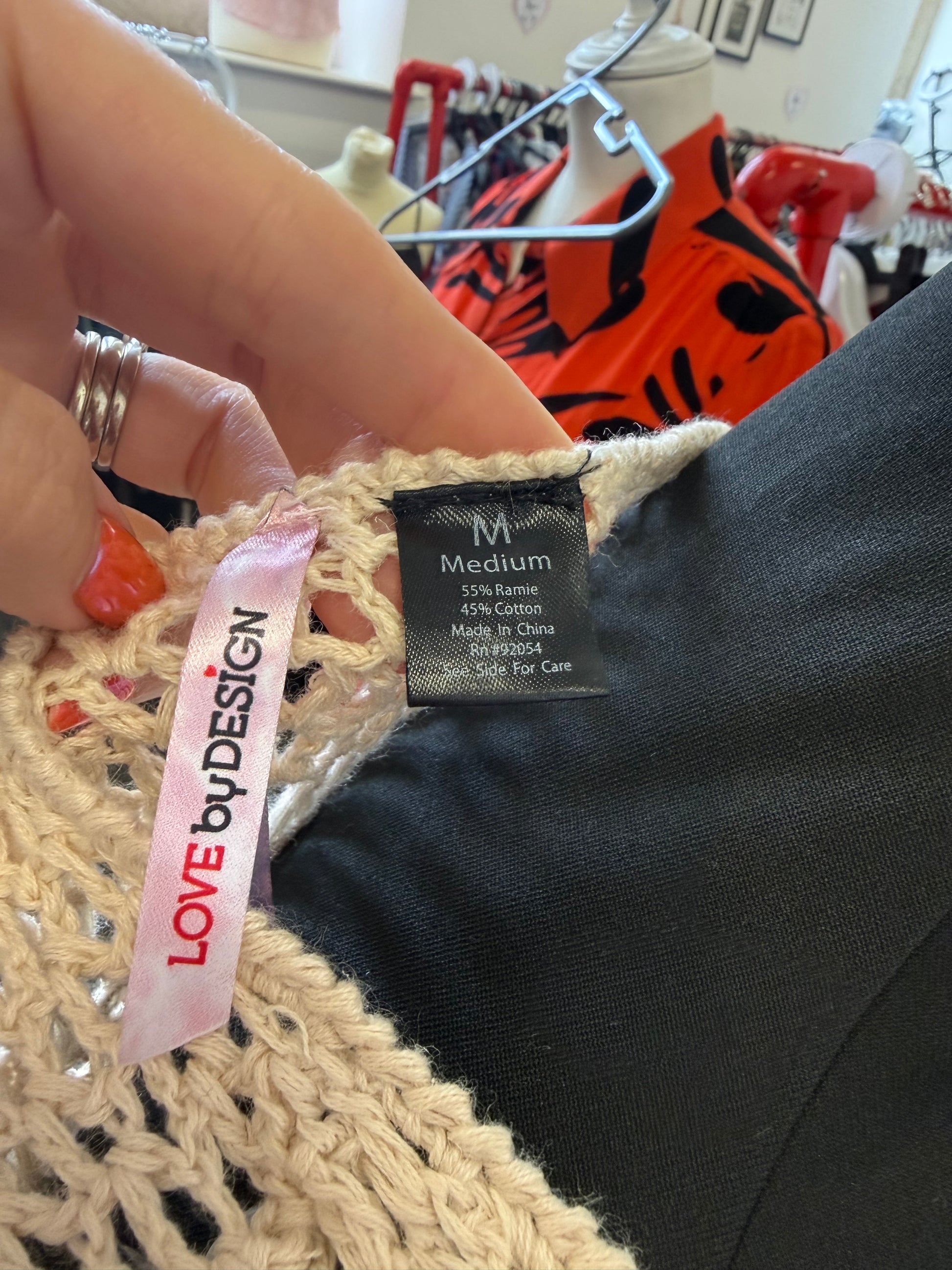 Love by Design crochet tassel waistcoat