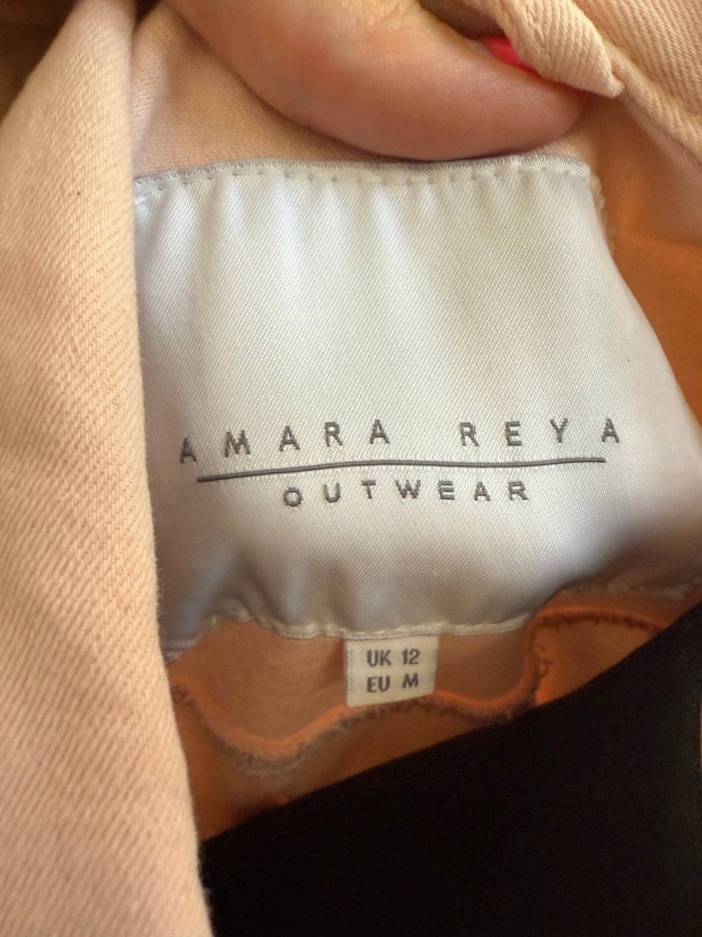 Samara Reya pale pink denim jacket