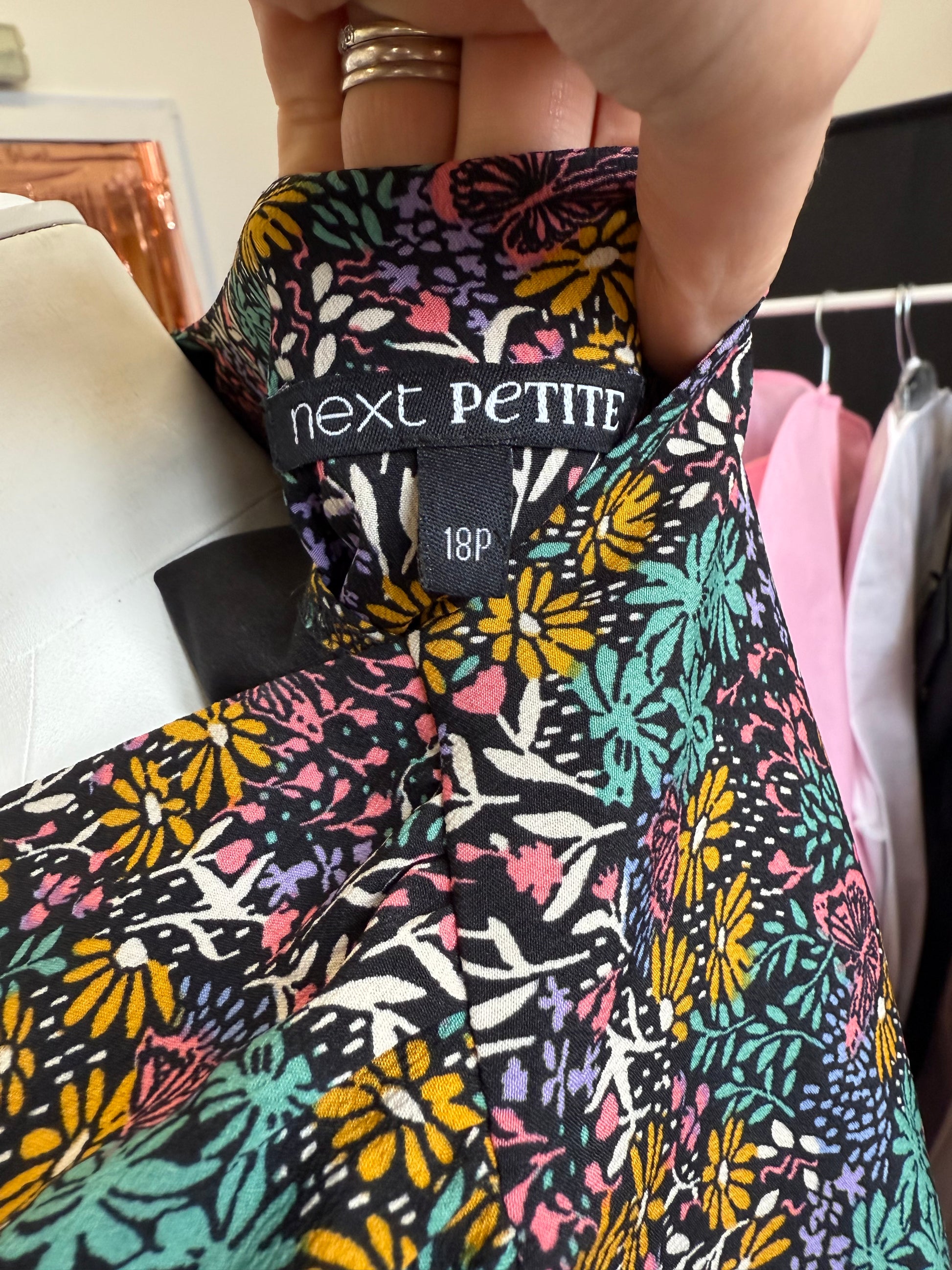 Next floral wrap mini dress