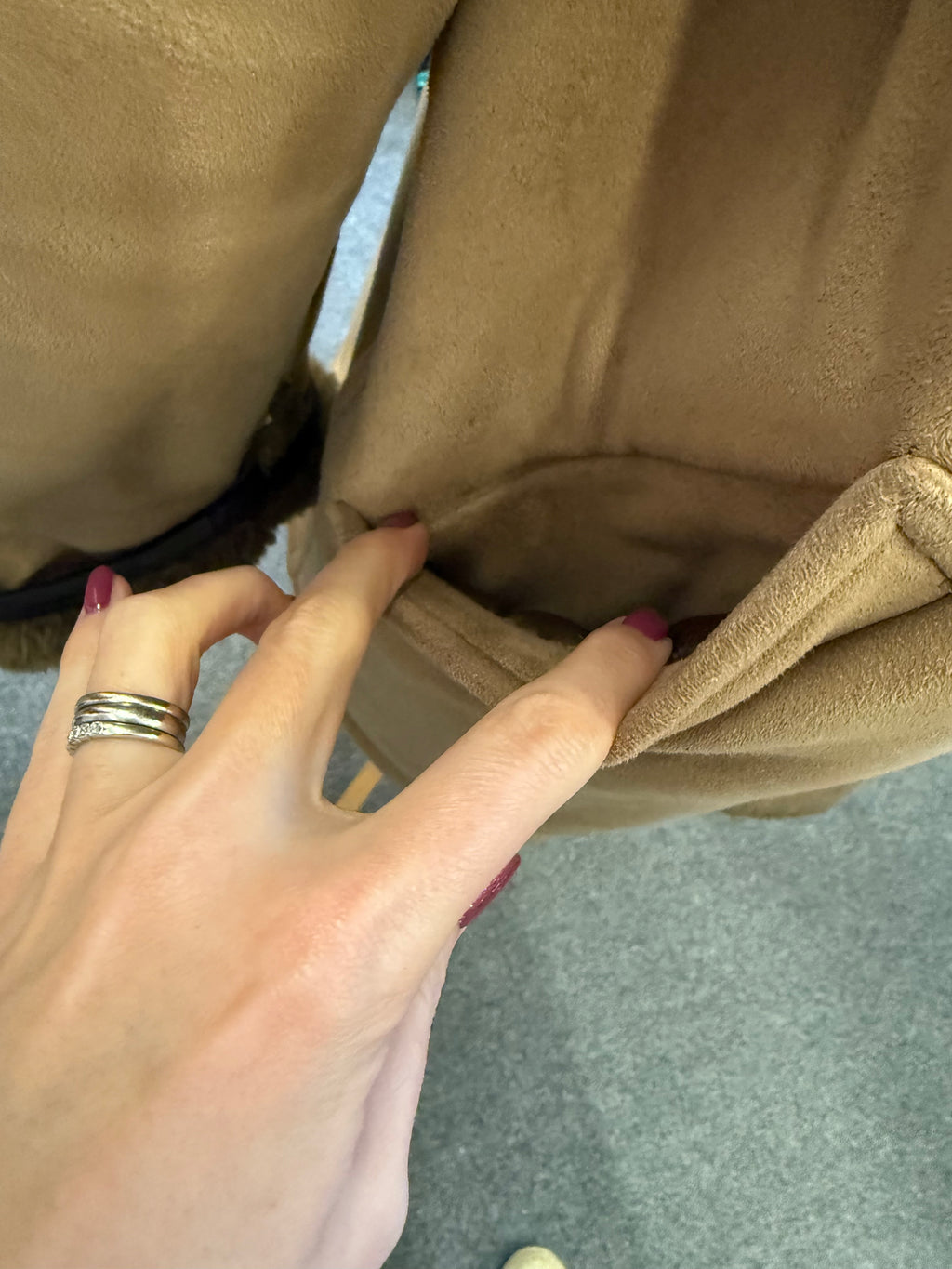 Vintage brown toggle hooded coat