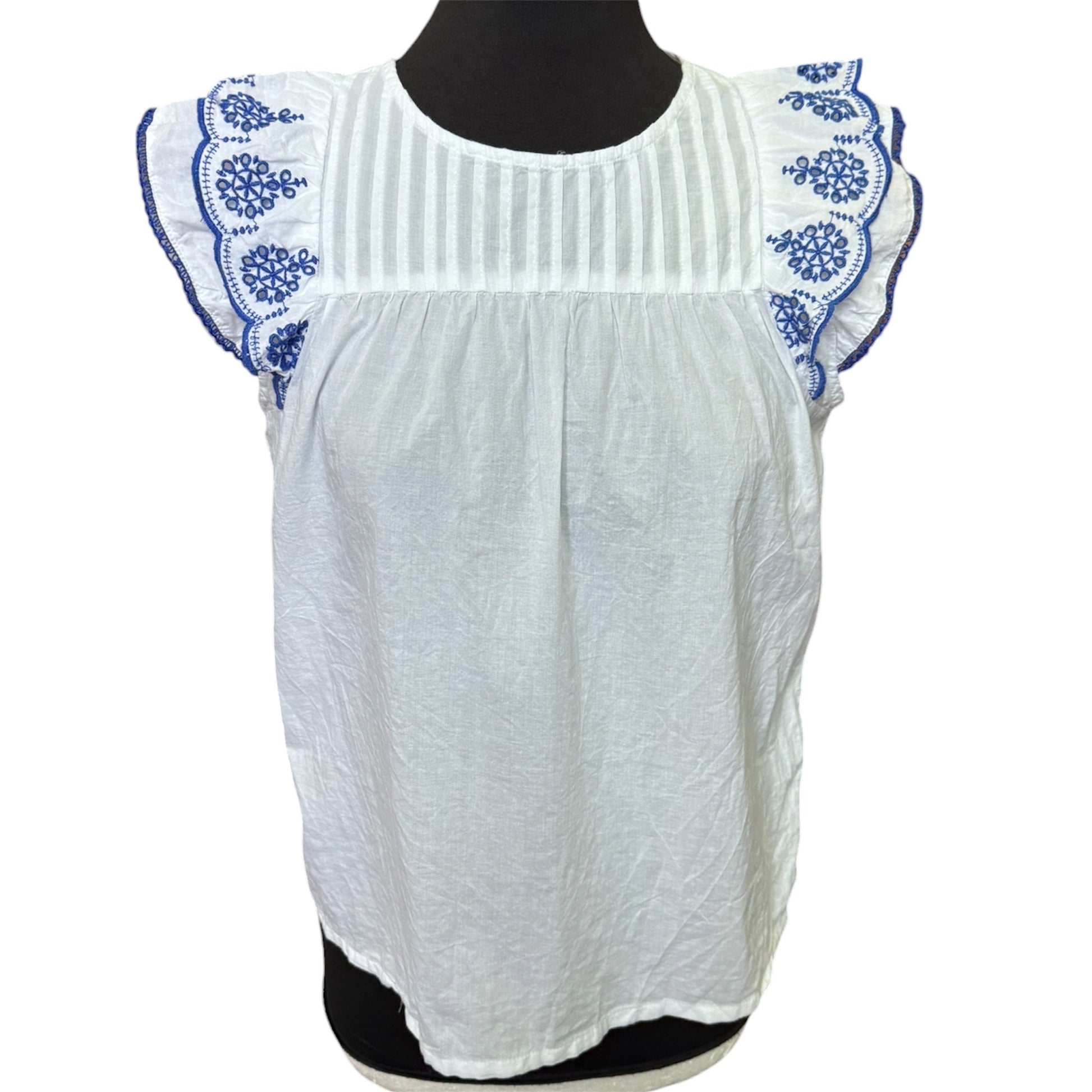 Friends Like These broderie anglaise frill sleeve top