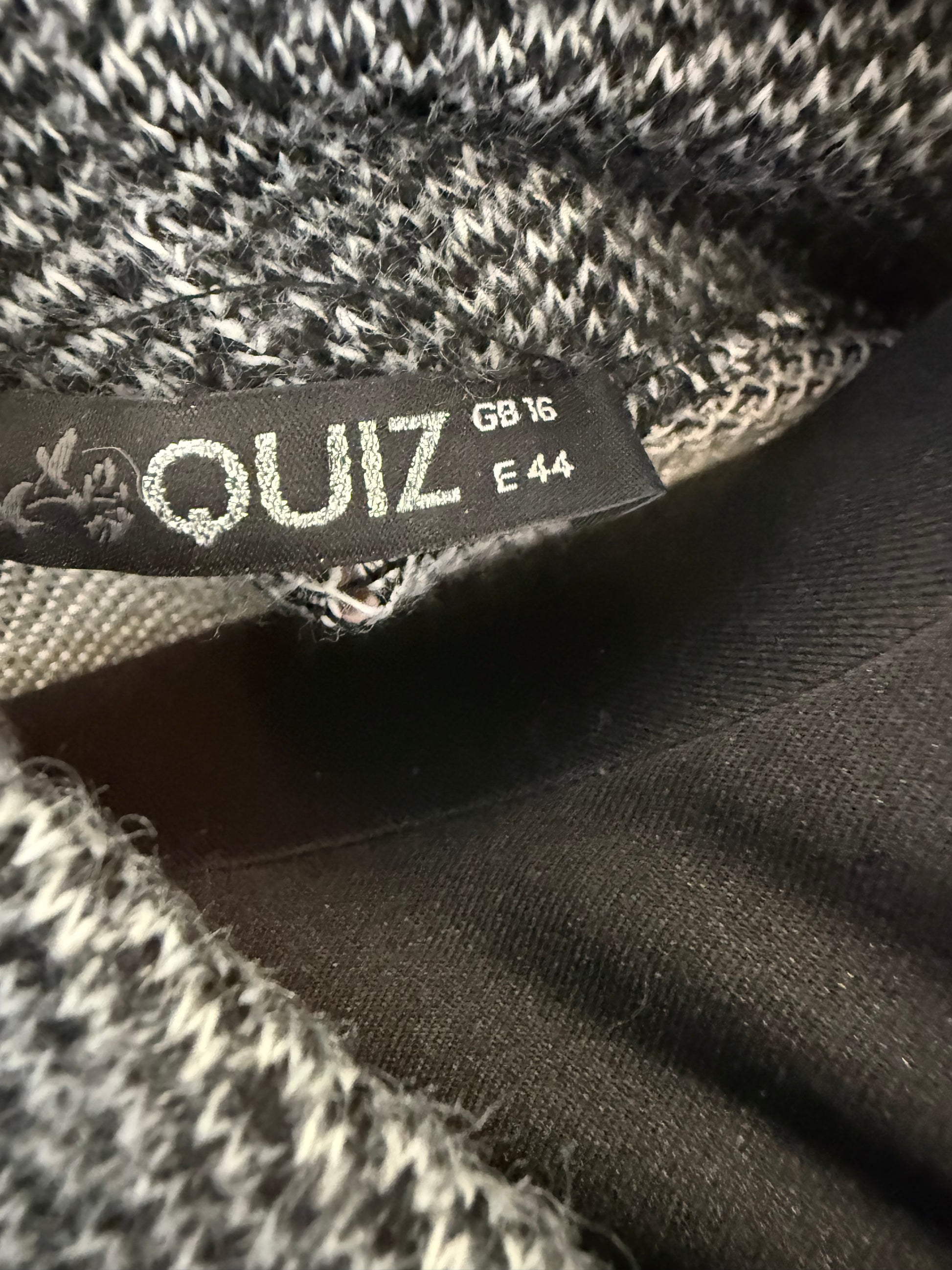 Quiz cowl neck sleeveless knit dress