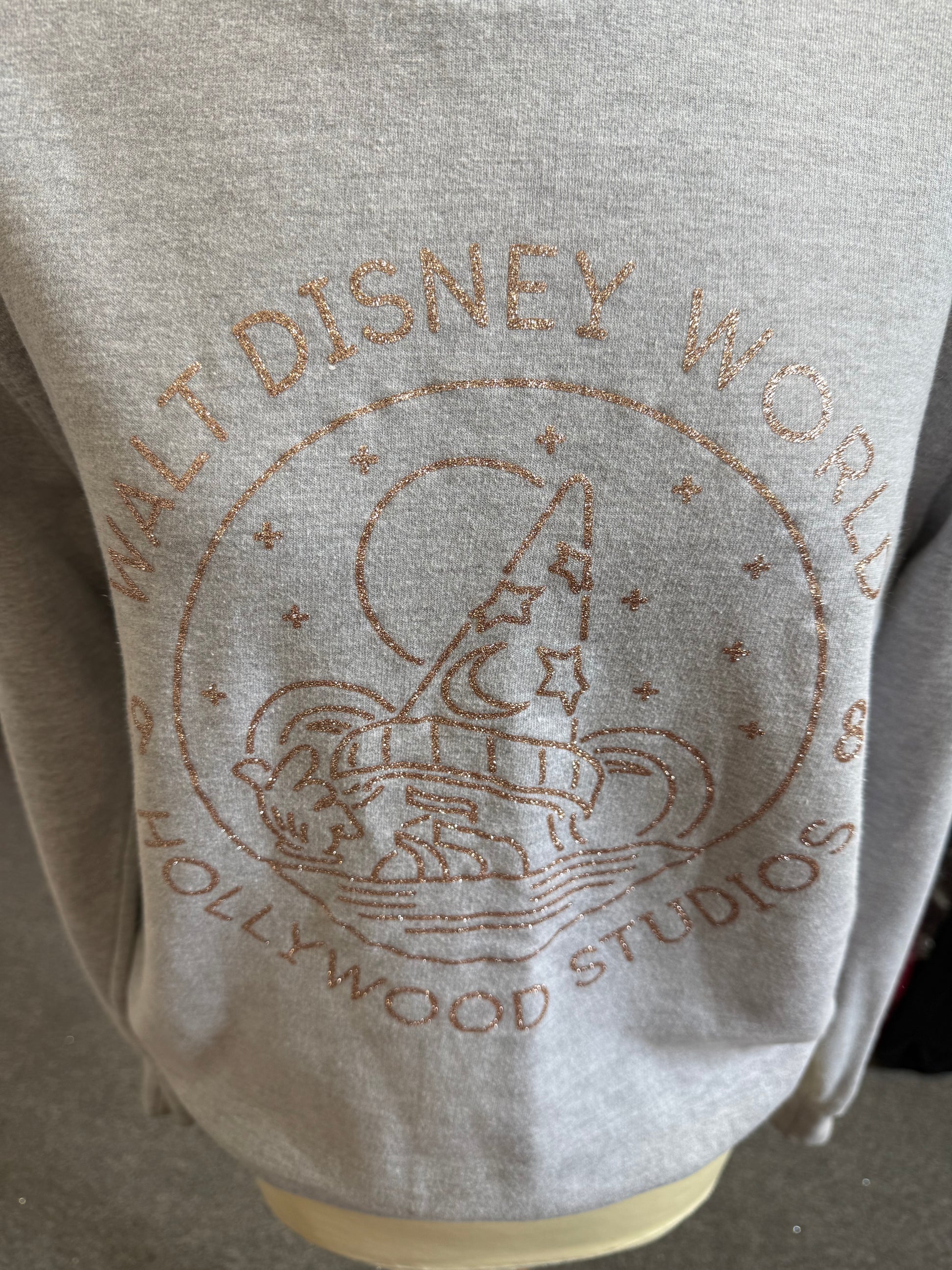 Disney rose gold print sweatshirt