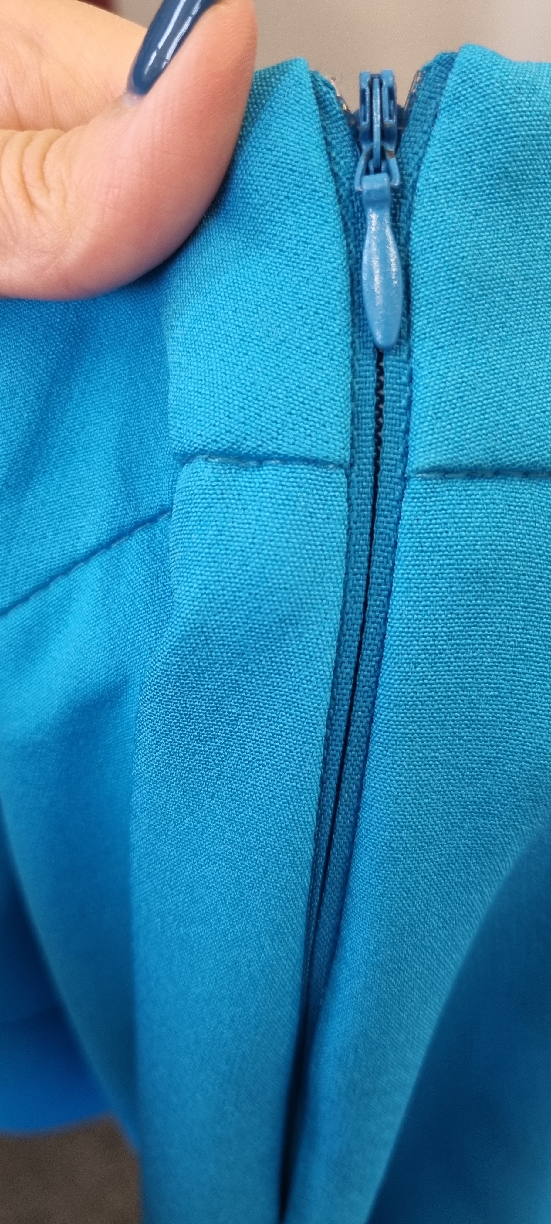 River Island bright blue tailored zip trousers (brand new with tags)