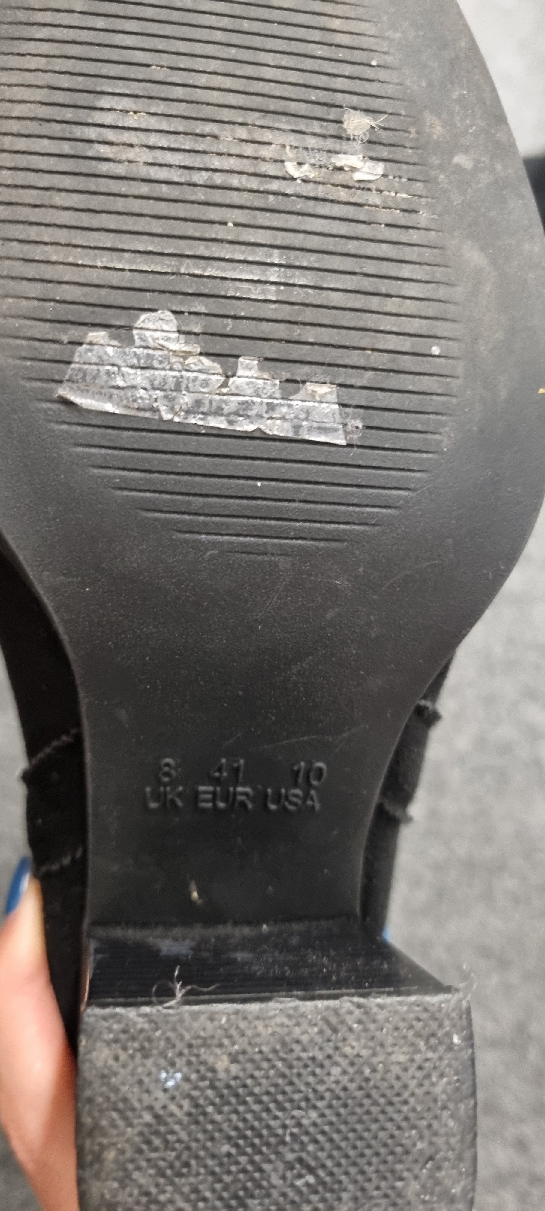 Primark black suede heeled loose boots