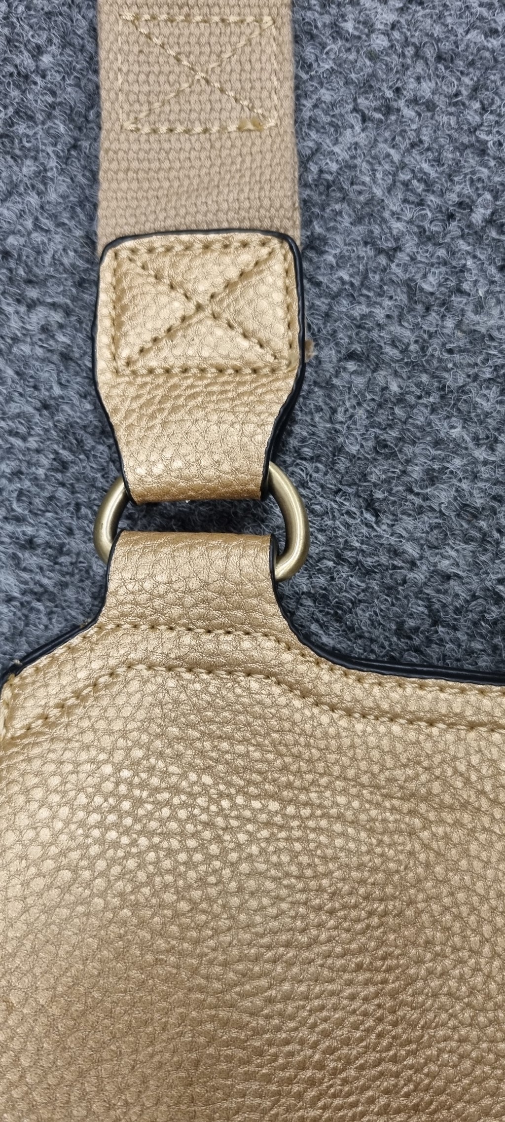 Brand new gold crossbody bag