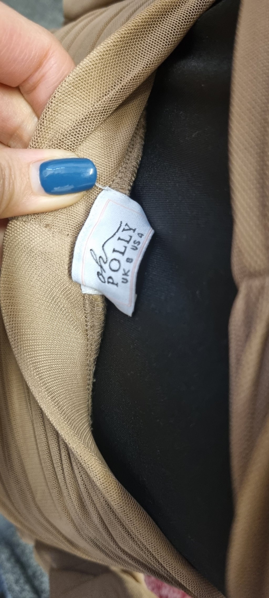 Oh Polly co-ord fitted beige set