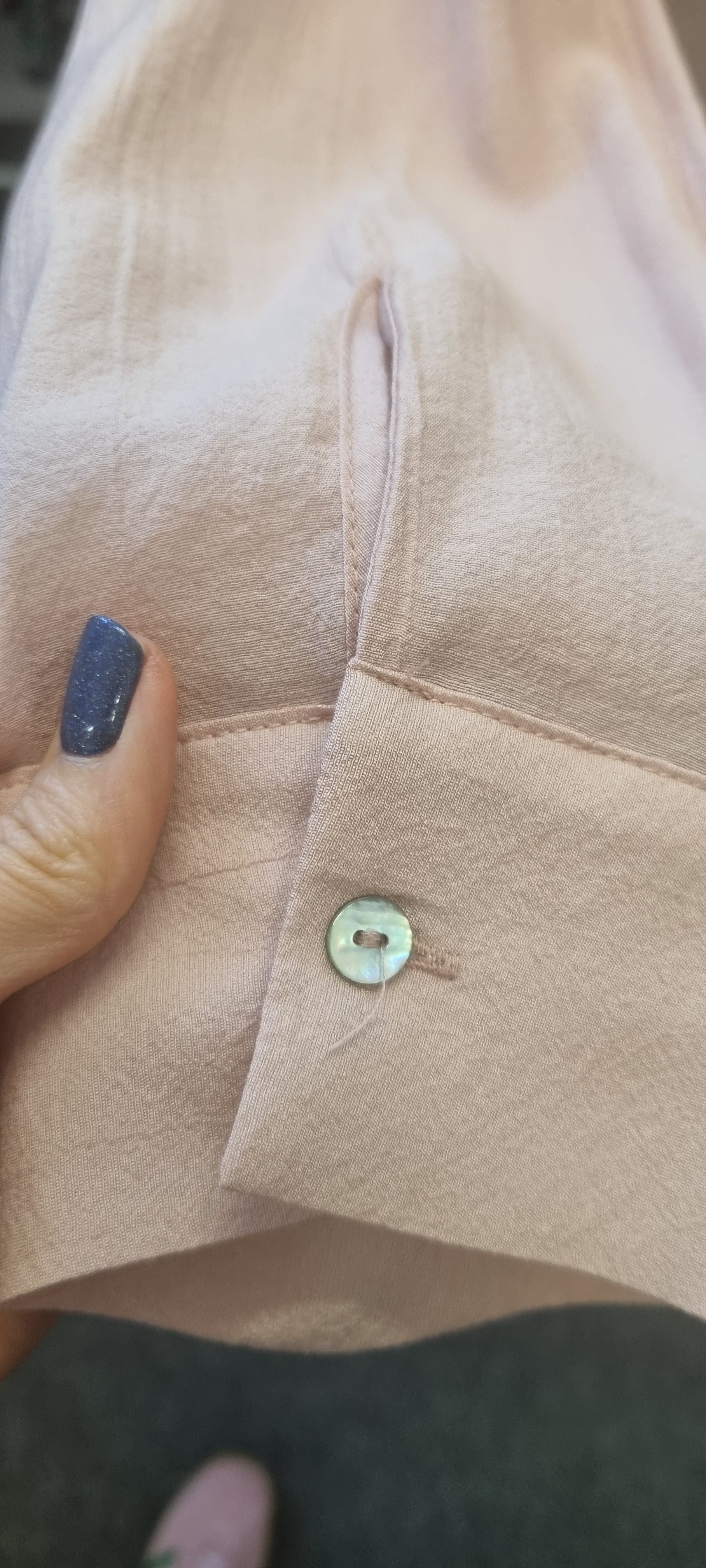 Zara pink oversize collared blouse