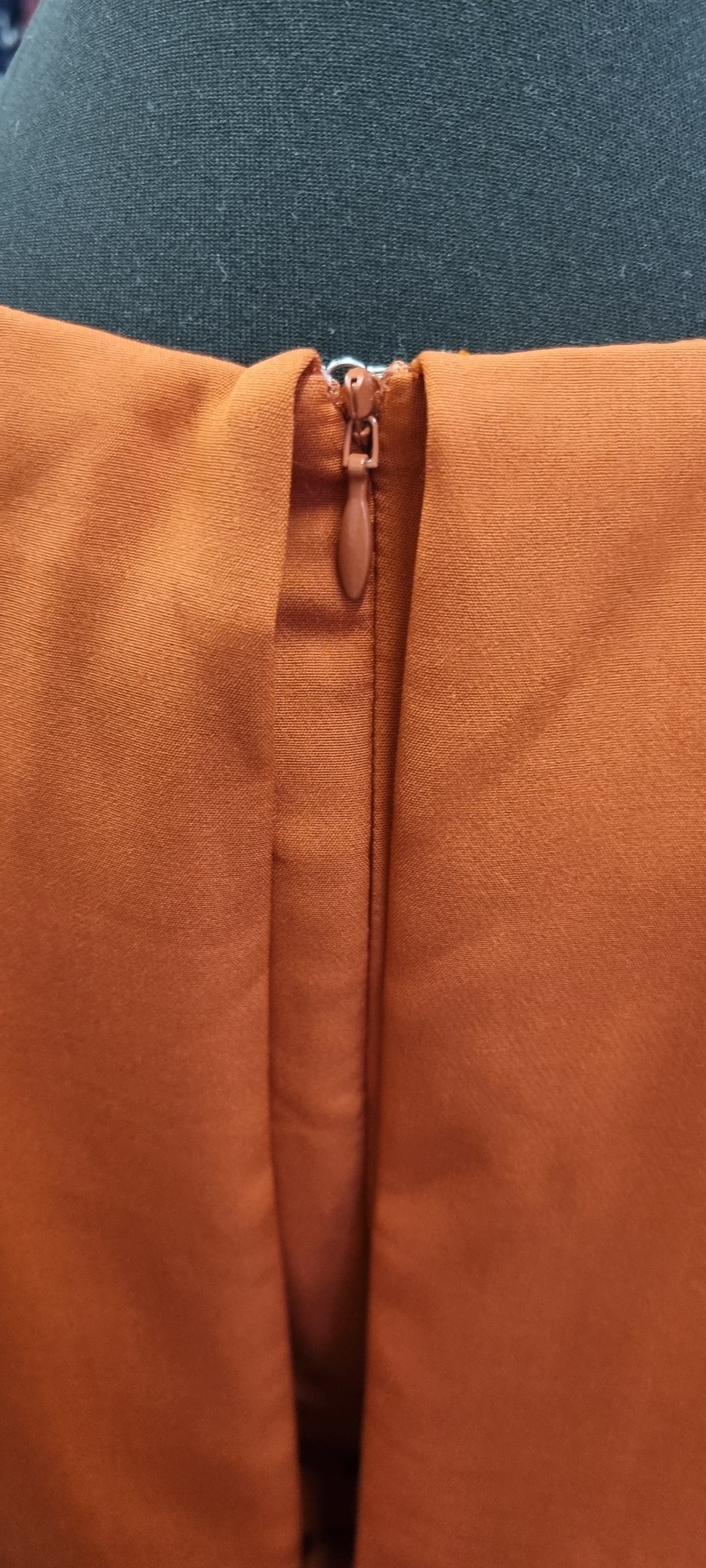 Lavish Alice orange cape knee length dress