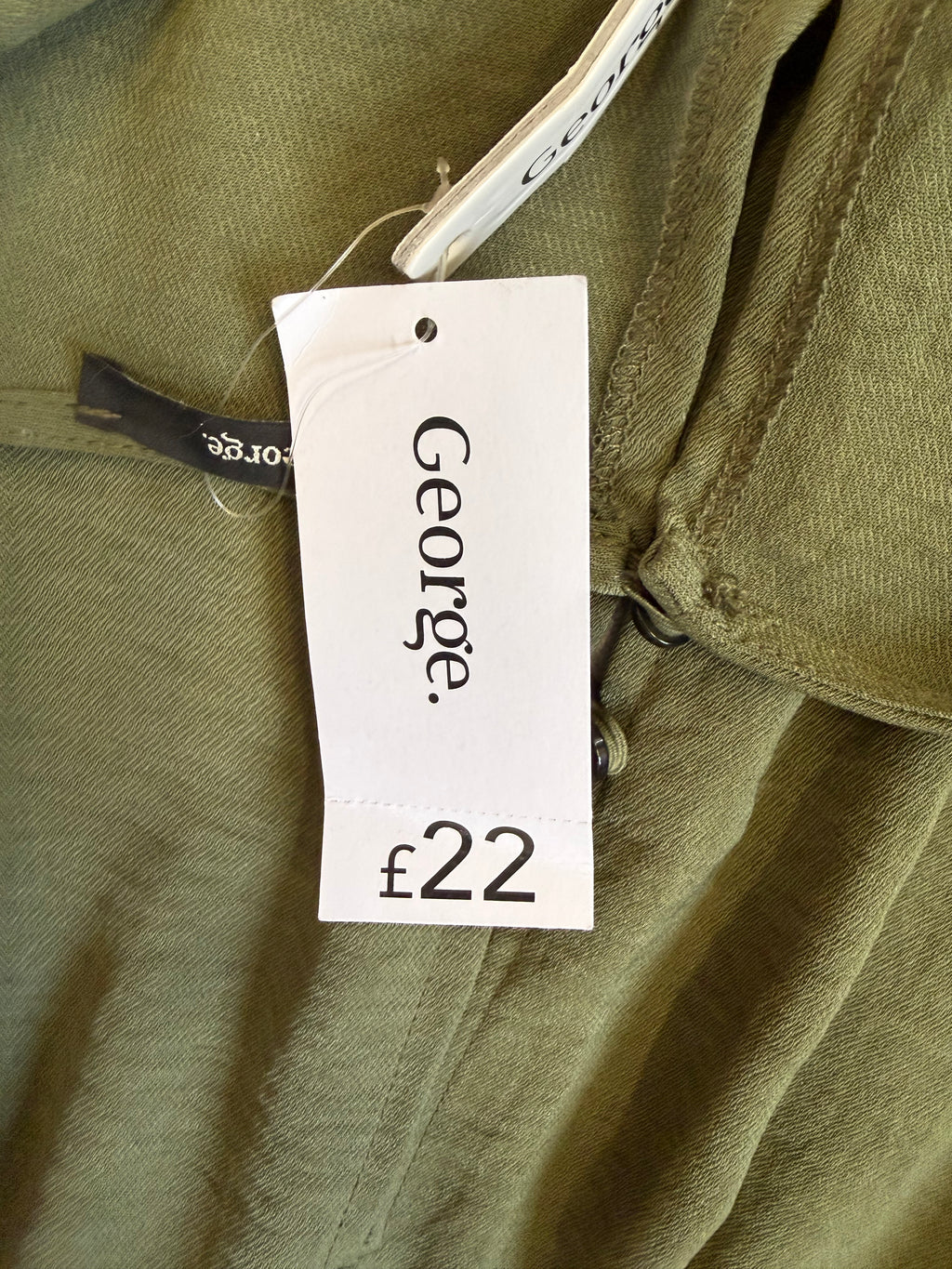 George khaki wide leg jumpsuit