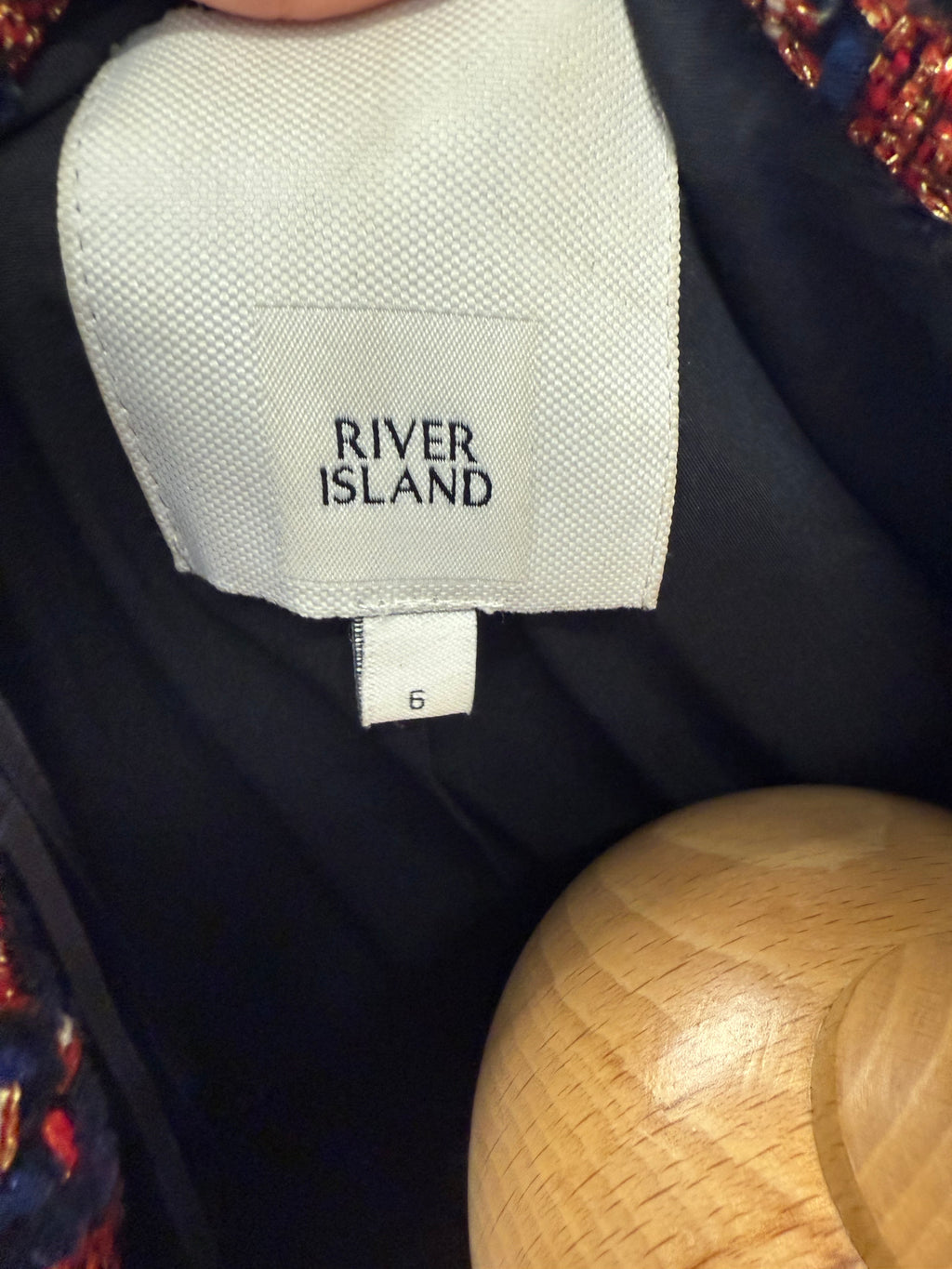 River Island Chanel style gold buttoned jacket