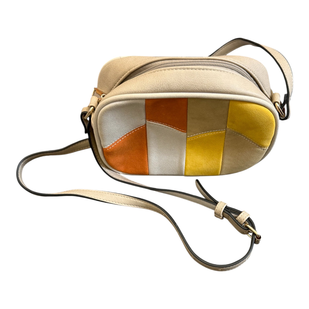 Beige colour pop crossbody bag
