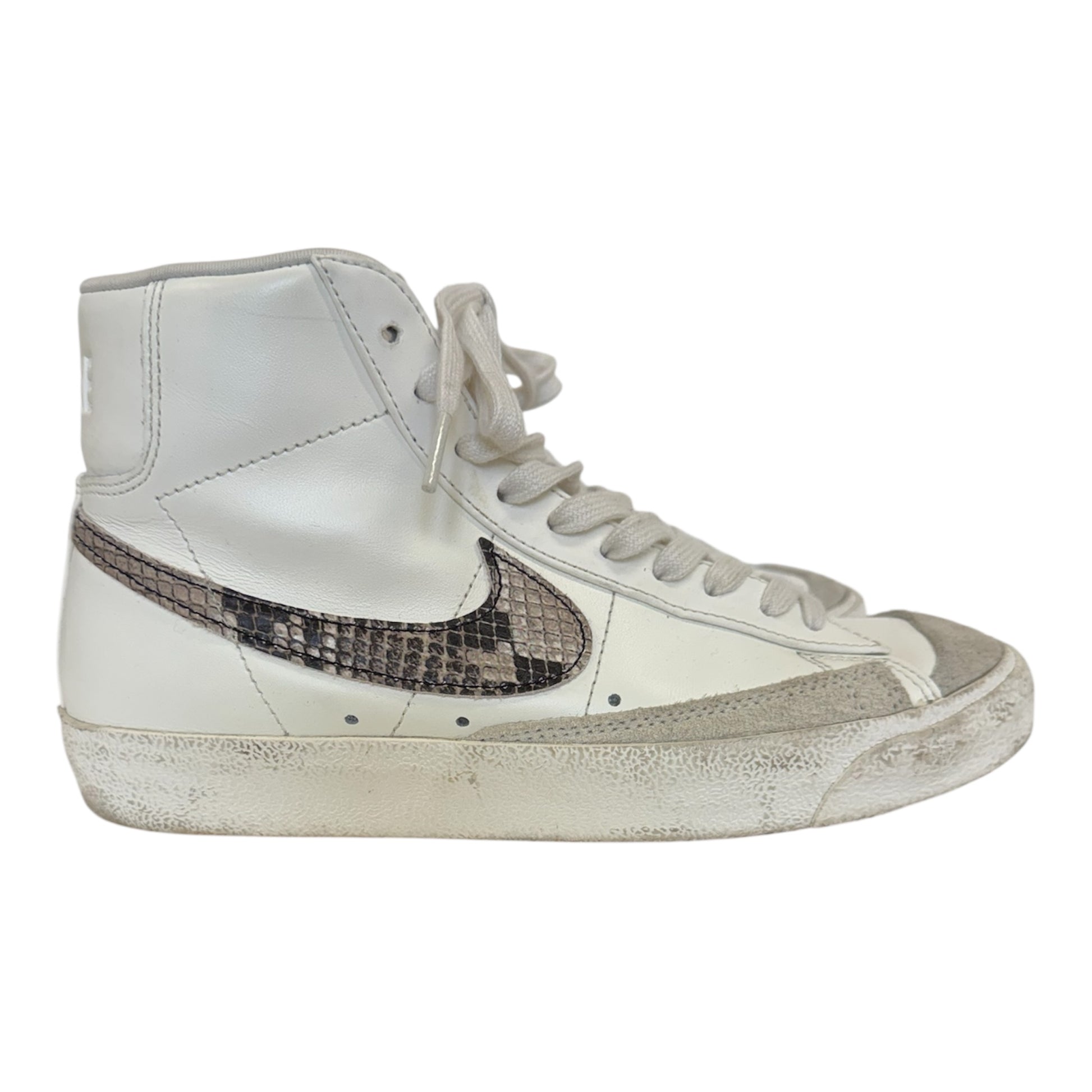 Nike snakeskin tick high tops
