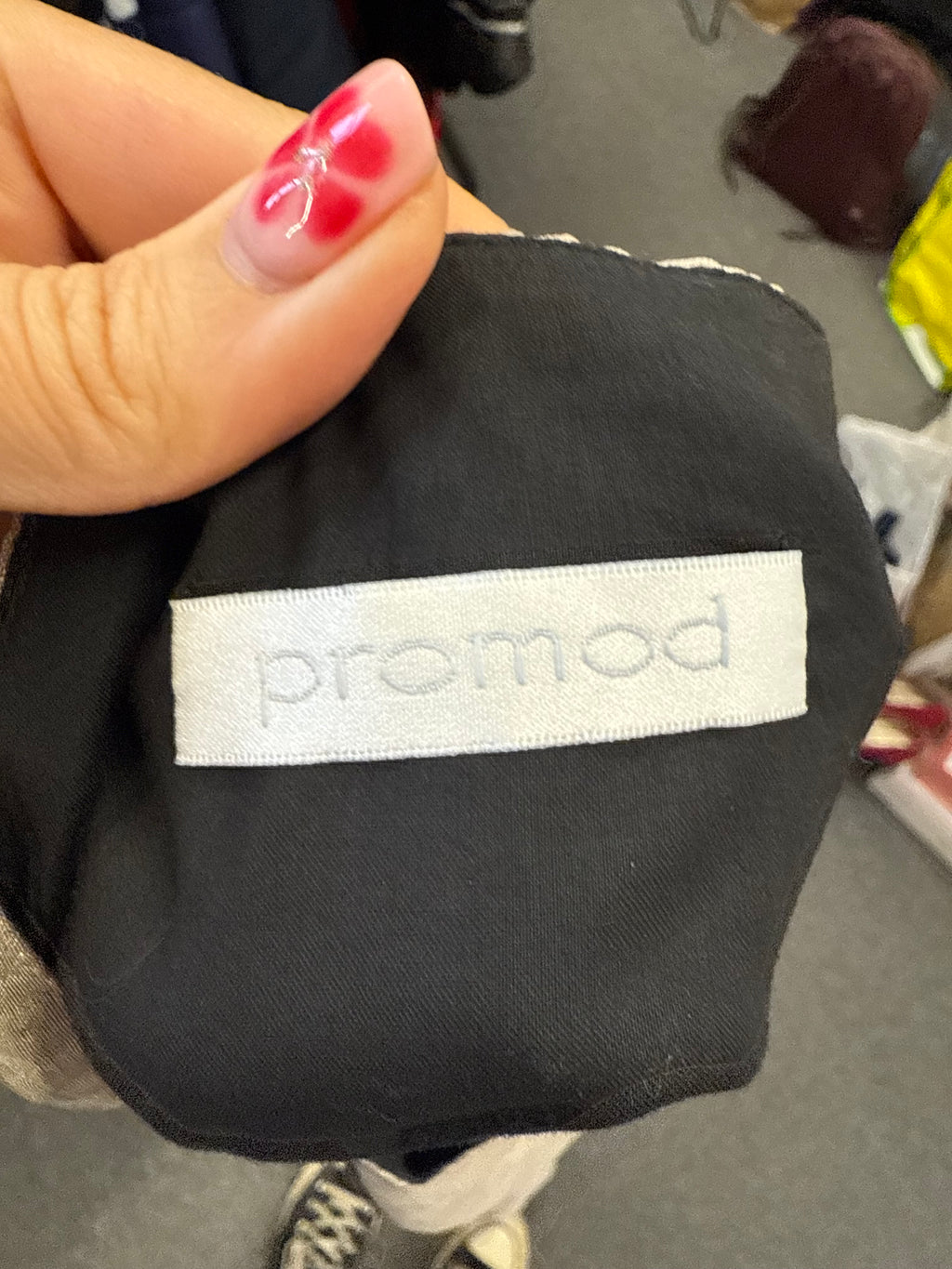 Promod silver embroidered detail skirt