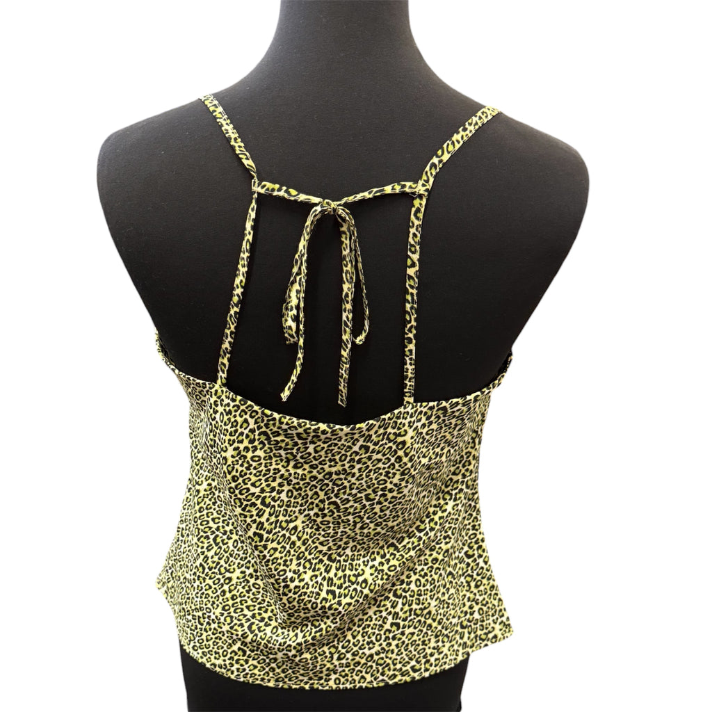 Topshop animal print strappy top